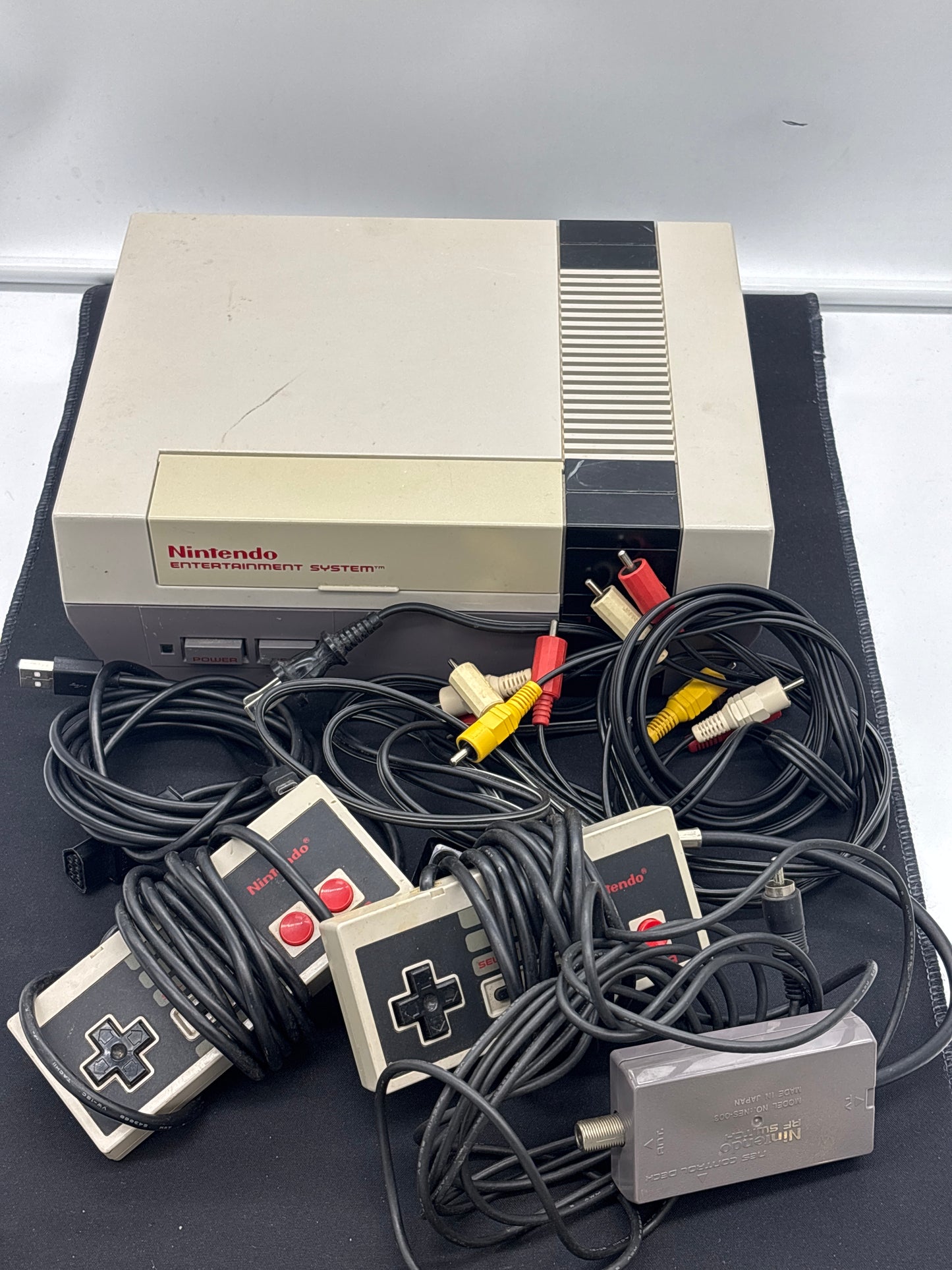 Auction Lot 2: Nintendo NES System All Cords and Controllers Tested Working