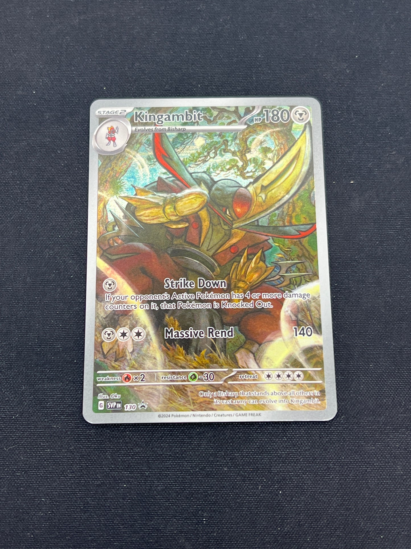Auction Lot 361: Pokemon Cards Kingambit Full Art SV Promo Condition Vary