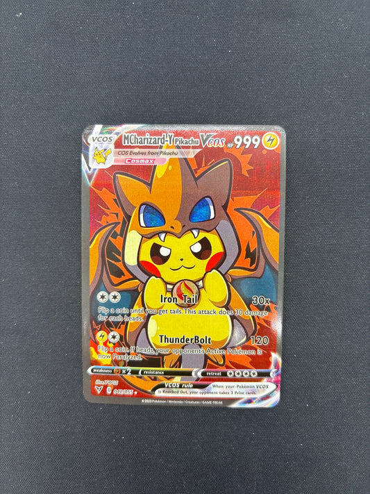 Auction Lot 314: Pokemon Card (CUSTOM) Pikachu Poncho M Charizard-Y Conditions Vary