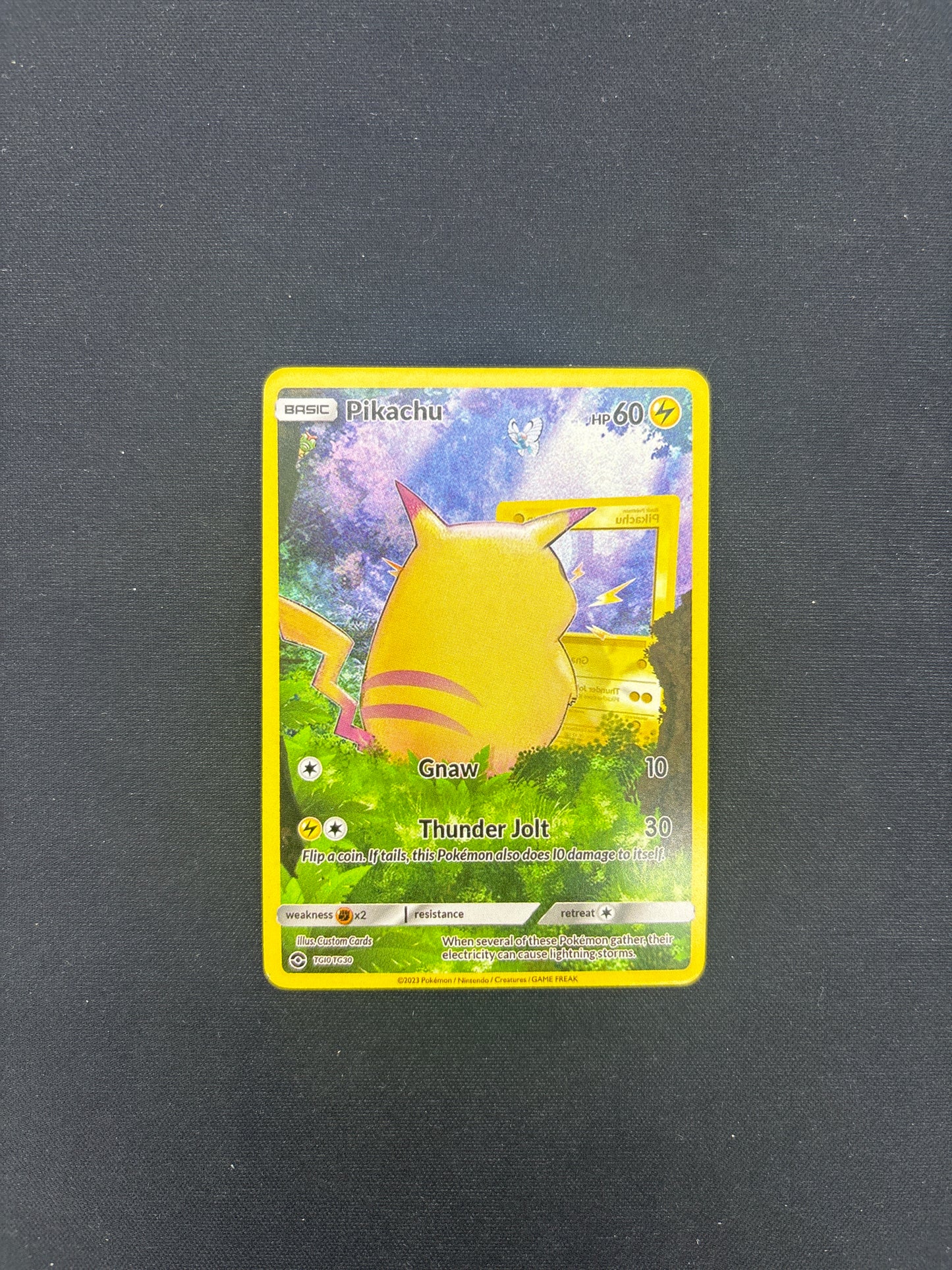 Auction Lot 124: Pokemon Card (CUSTOM) Pikachu Conditions Vary