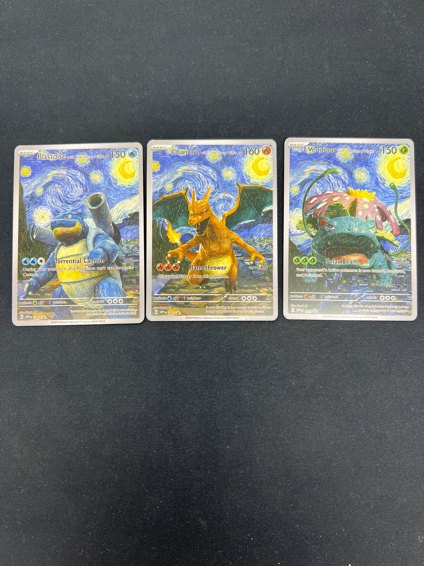Auction Lot 81: Pokemon Cards CUSTOM Lot of 3 Kanto Starter Evolutions Conditions Vary