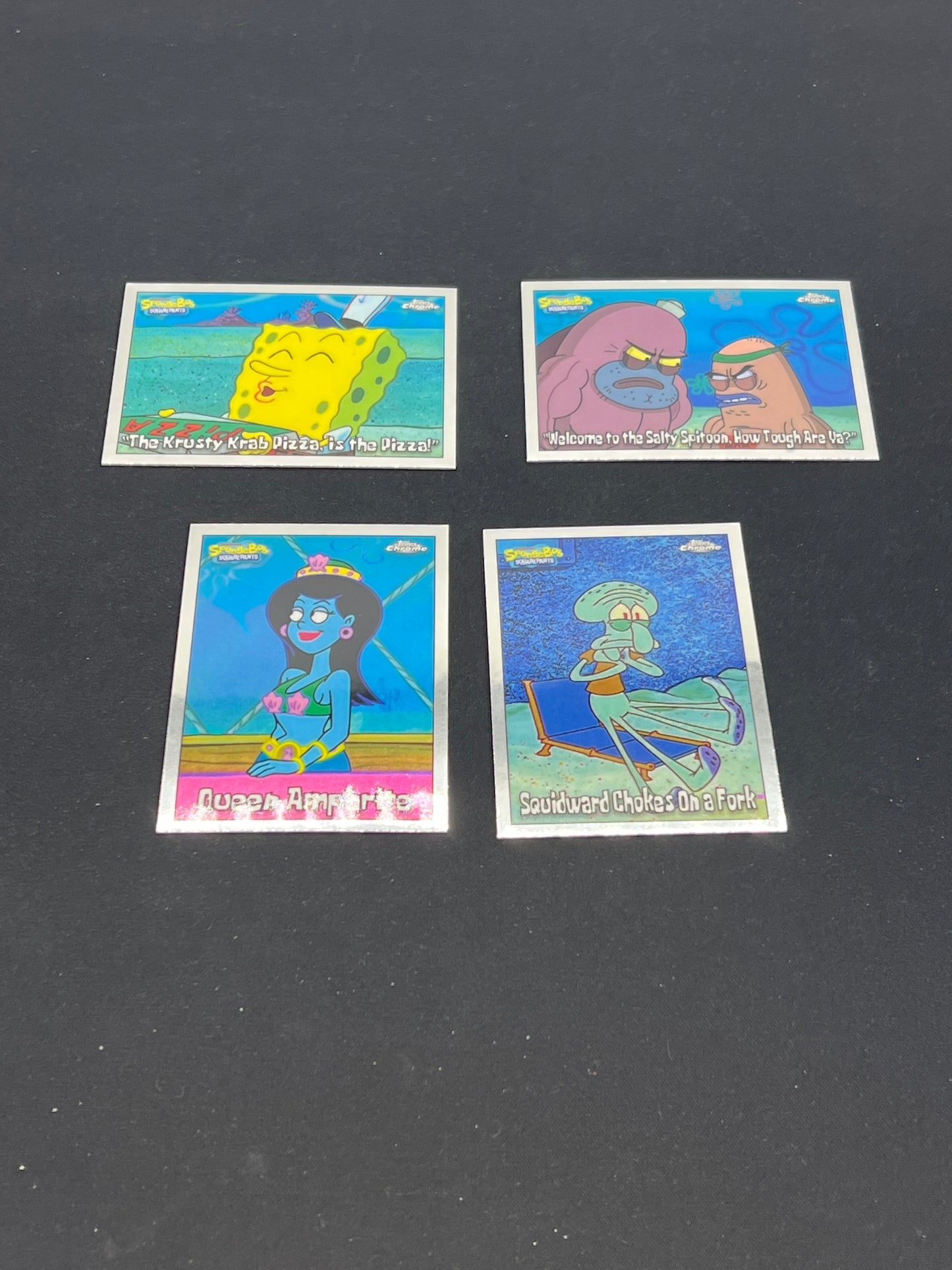Auction Lot 259: Spongebob Cards Topps Chrome 25th Anniversary 2025 Base Cards Conditions Vary