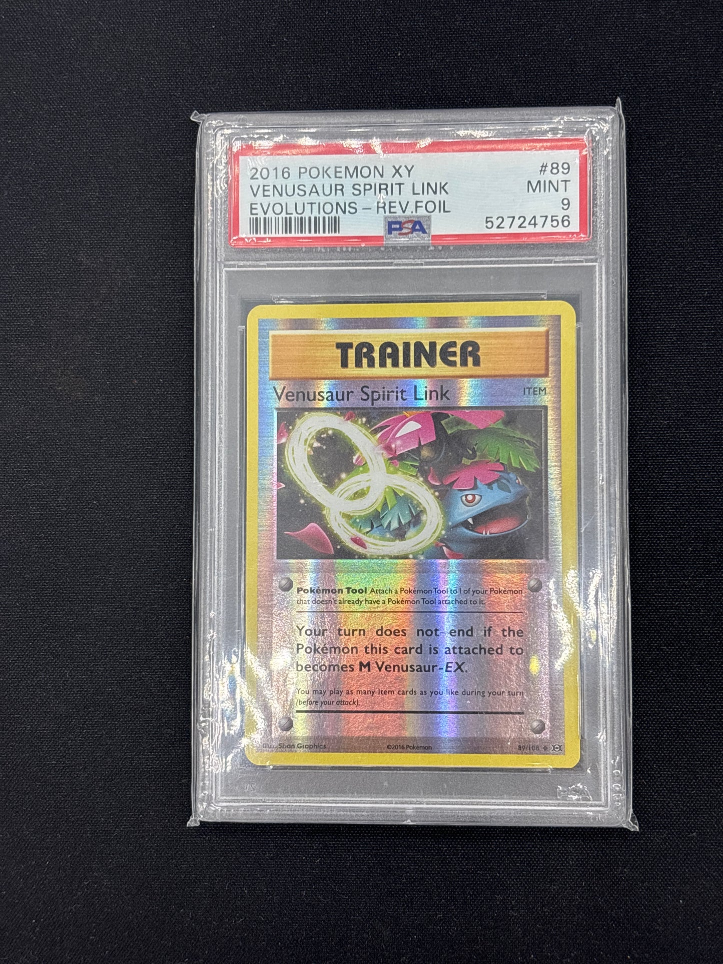 Auction Lot 67: PSA 9 Grade Venusaur Spirit Link XY Evolutions