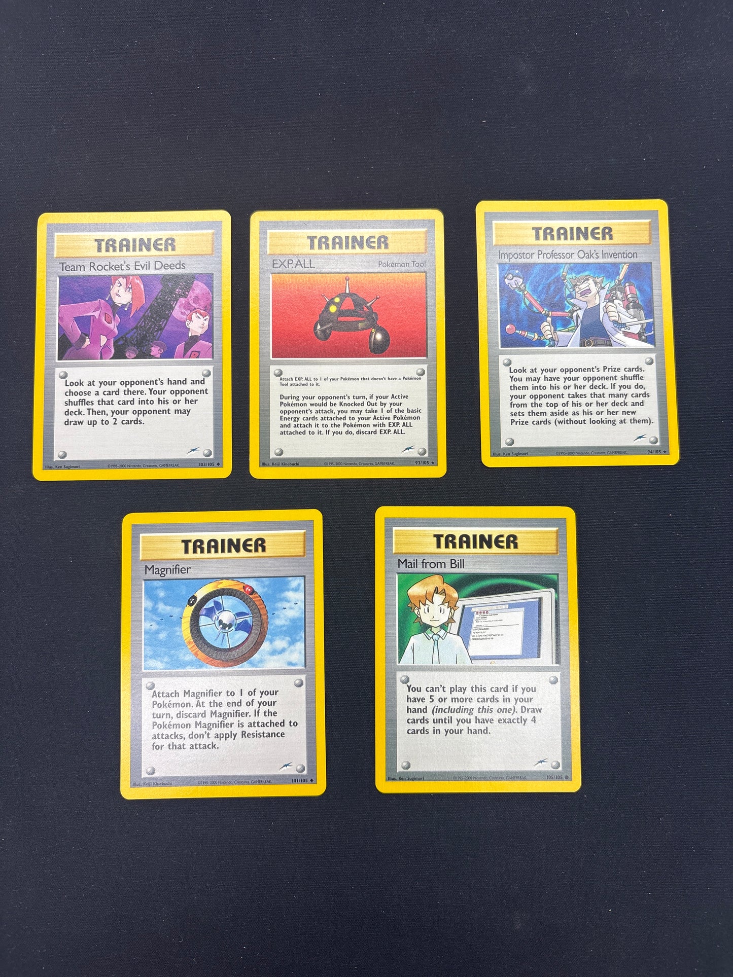 Auction Lot 29: Pokemon Neo Destiny Card Lot 5 Conditions Vary