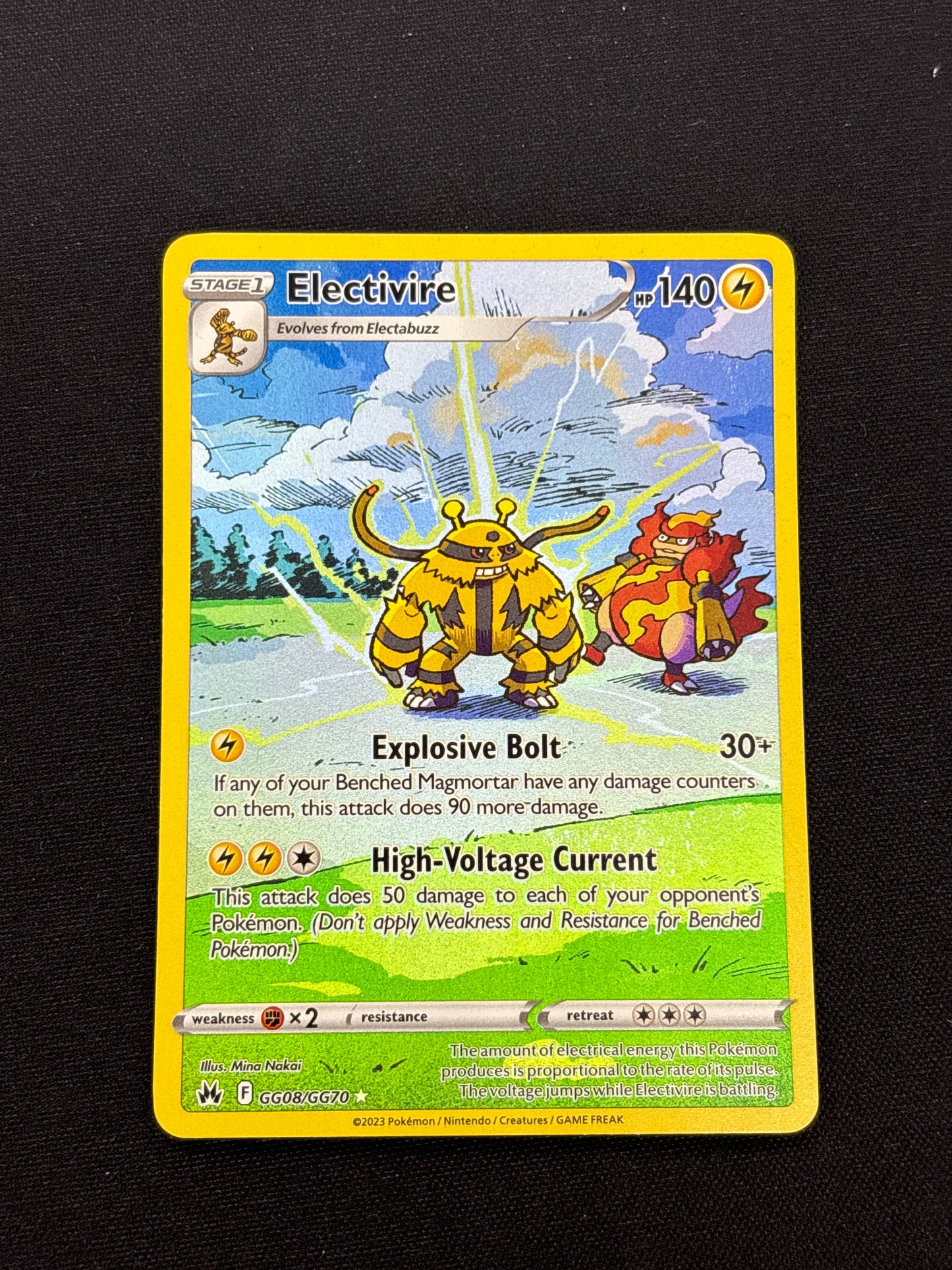 Auction Lot 164: Pokemon Card Electivire Crown Zenith Conditions Vary