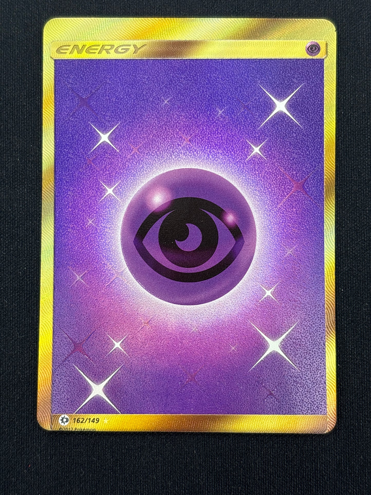 Auction Lot 33: Psychic Energy Miscut Secret Rare Pokemon Burning Shadows Card Conditions Vary