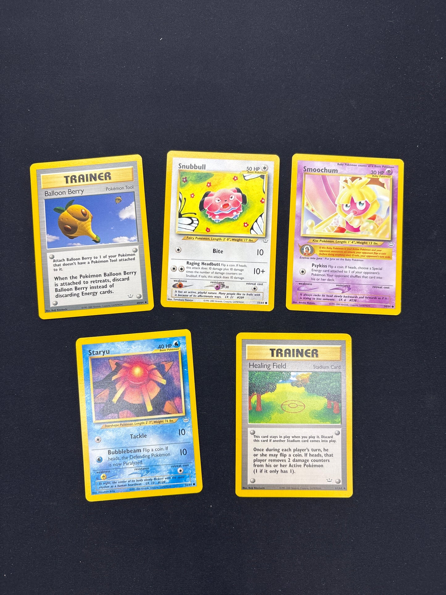 Auction Lot 158: Pokemon Neo Revelation Card Lot 3 Conditions Vary