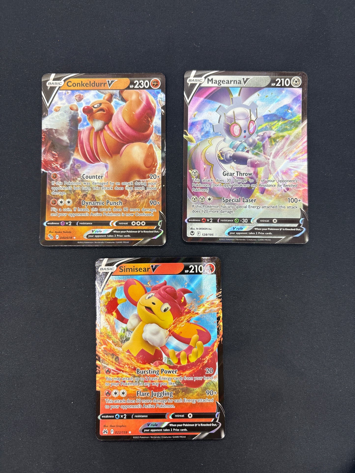 Auction Lot 83: Pokemon Full Art V SWSH Card Lot Conditions Vary