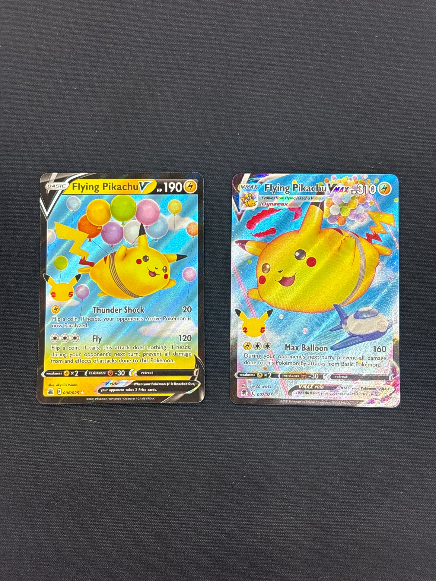 Auction Lot 226: Flying Pikachu Celebrations Card Lot Conditions Vary