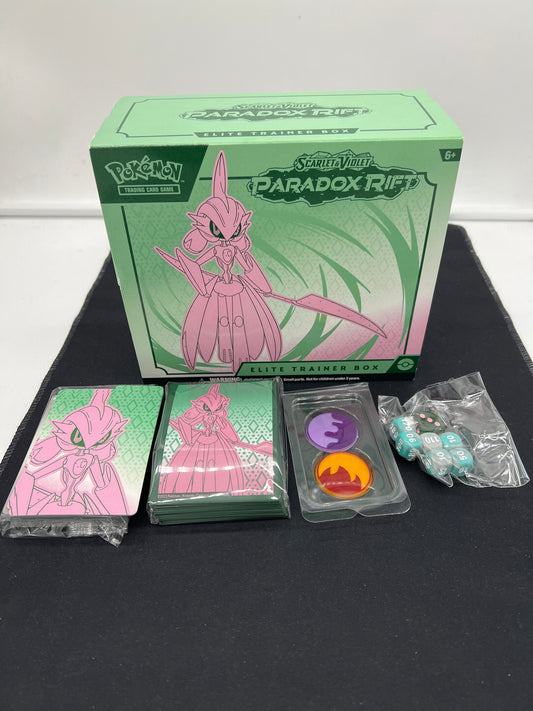 Auction Lot 252: Pokemon Paradox Rift EMPTY ETB With Accessories