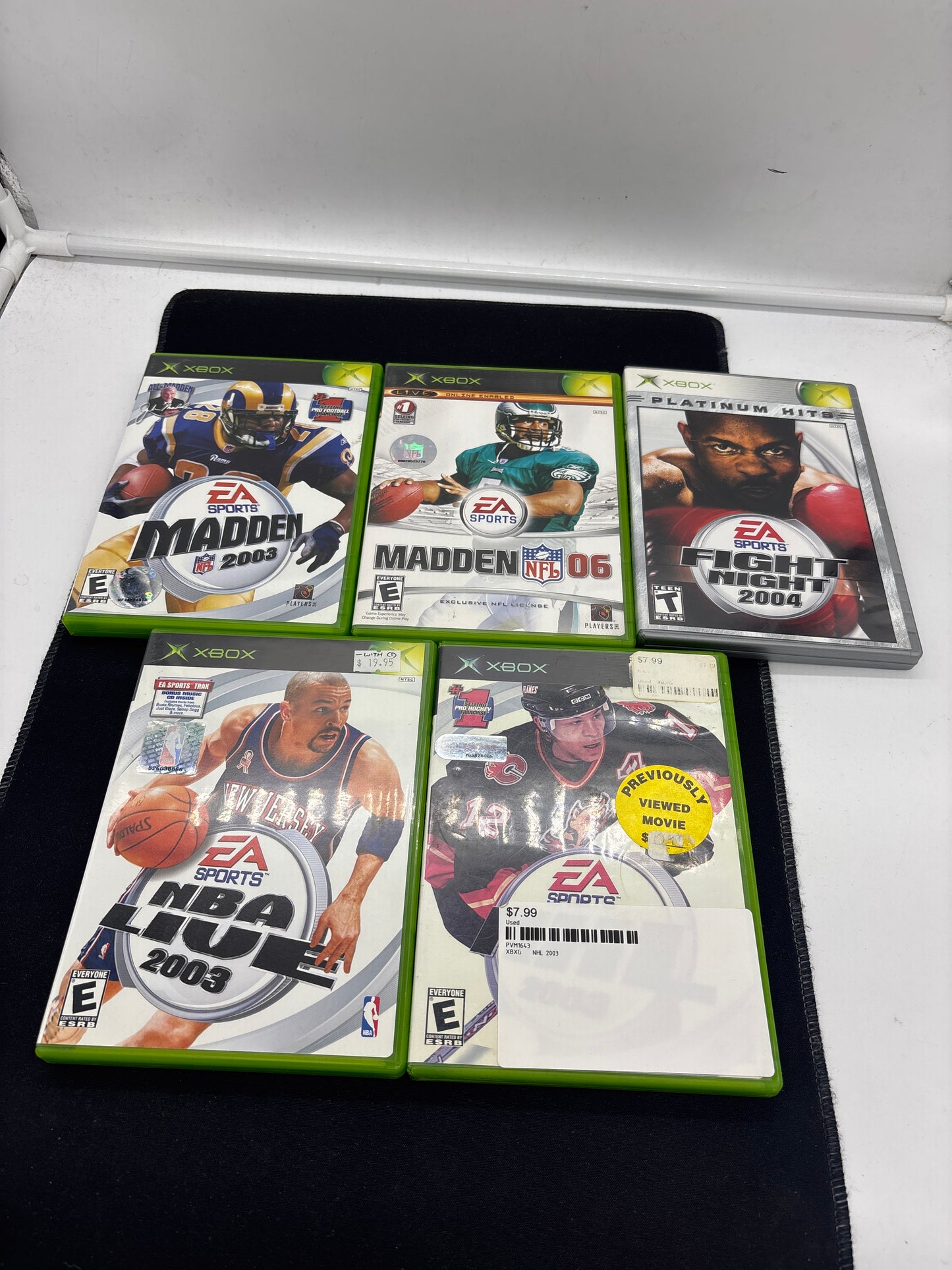 Auction Lot 259: XBOX Video Game Lot of 5 Assorted Sports Titles CIB