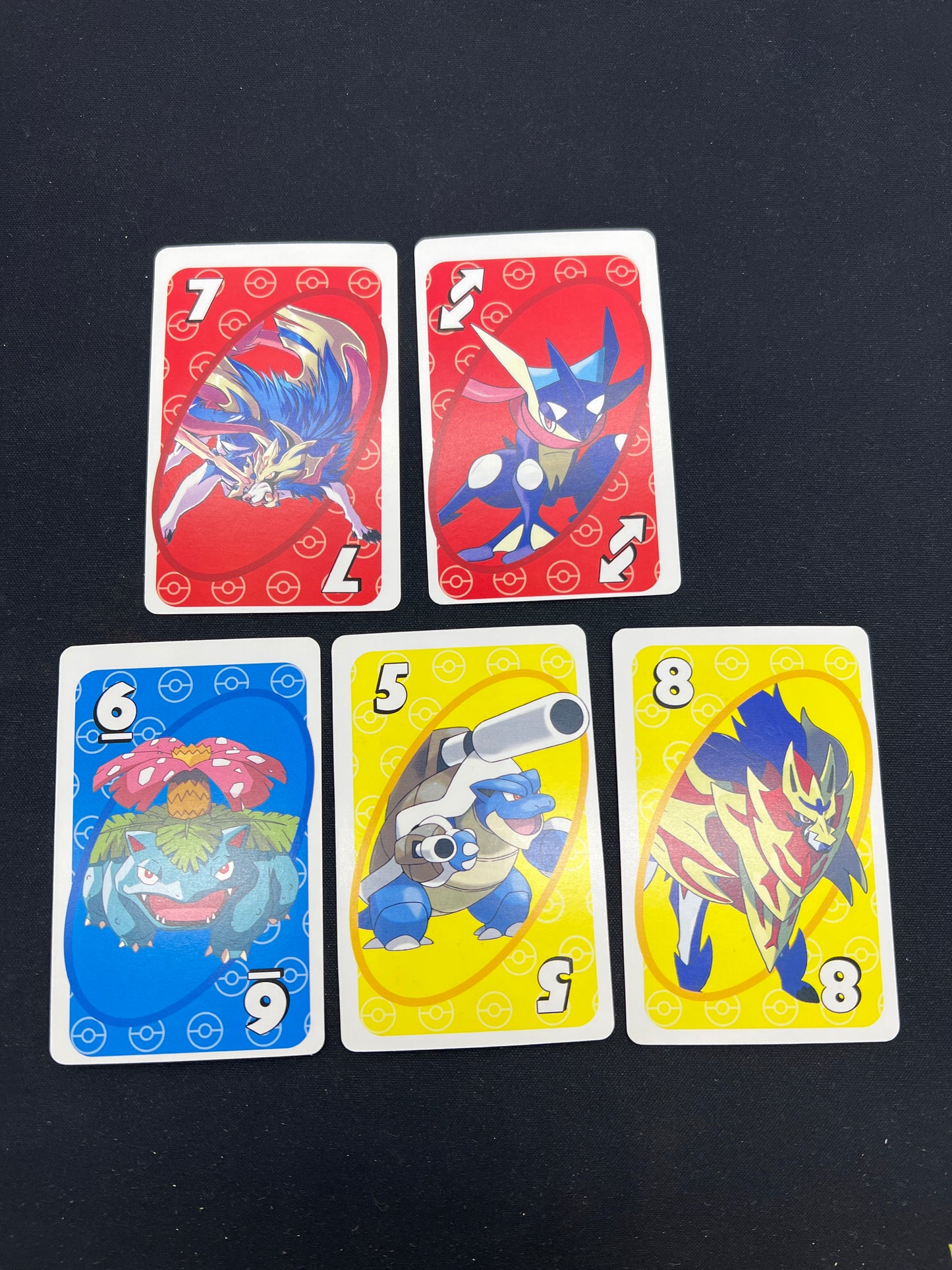 Auction Lot 59: Uno Pokemon Lot of 5 Playing Cards