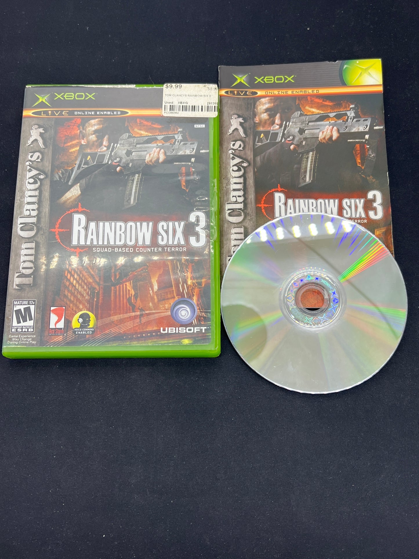 Auction Lot 228: XBOX Video Game Tom Clancy Rainbow Six 3 CIB