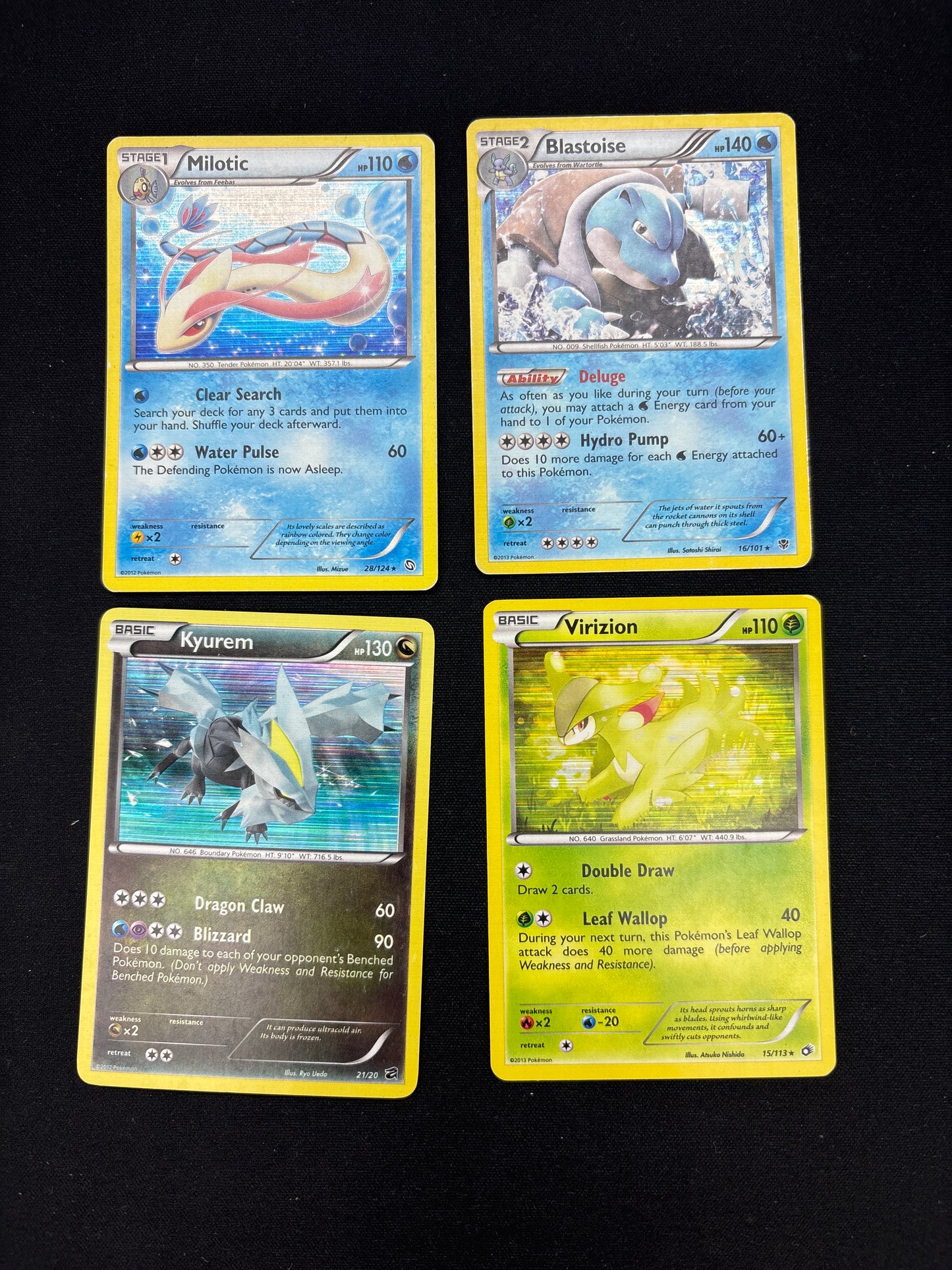 Auction Lot 45: Pokemon Black and White Era Holo Card Lot Conditions Vary