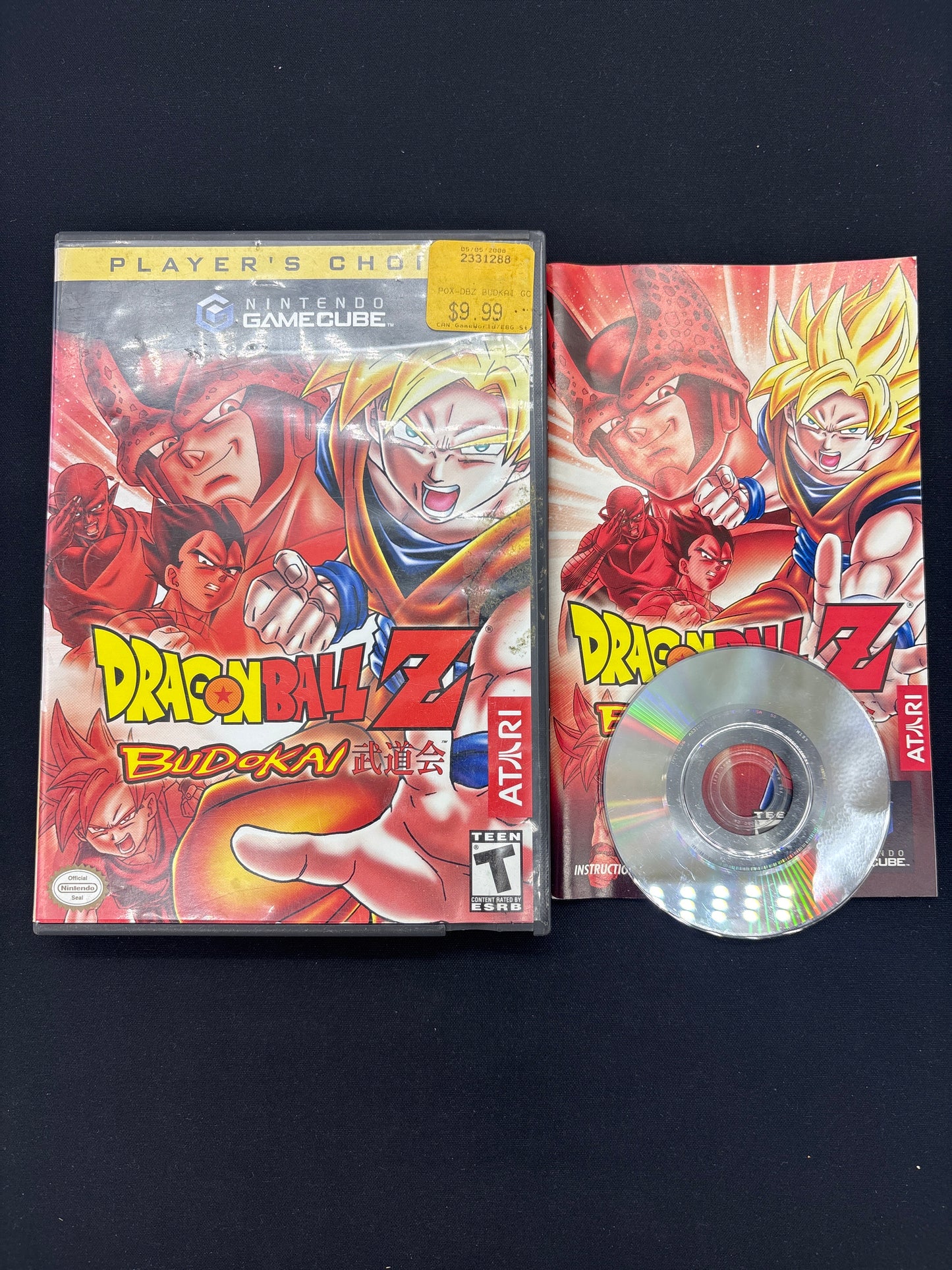 Auction Lot 123: Nintendo Game Cube Dragon Ball Z Budokai With Case & Disc