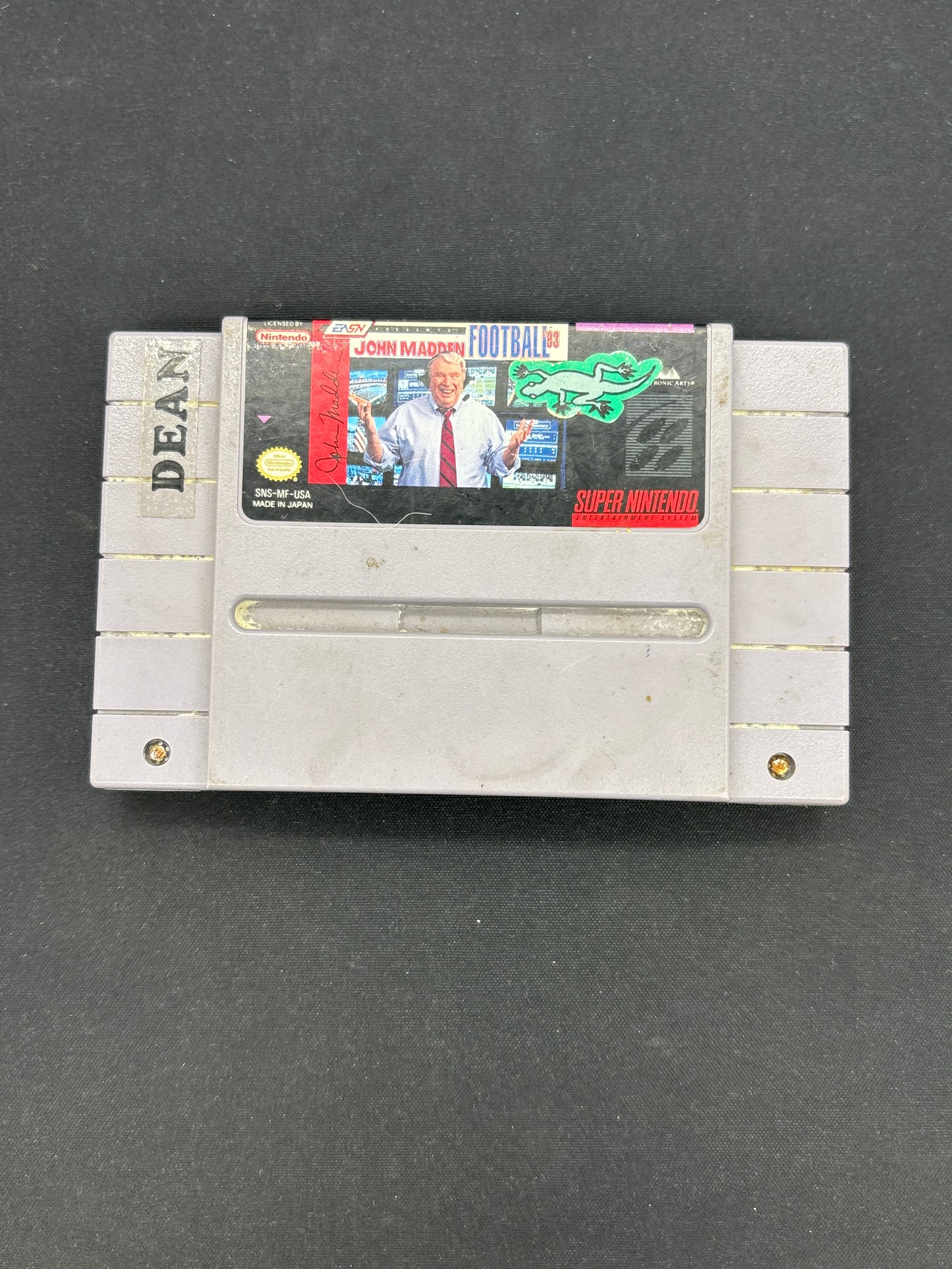 Auction Lot 144: SNES Video Game John Madden Football '93