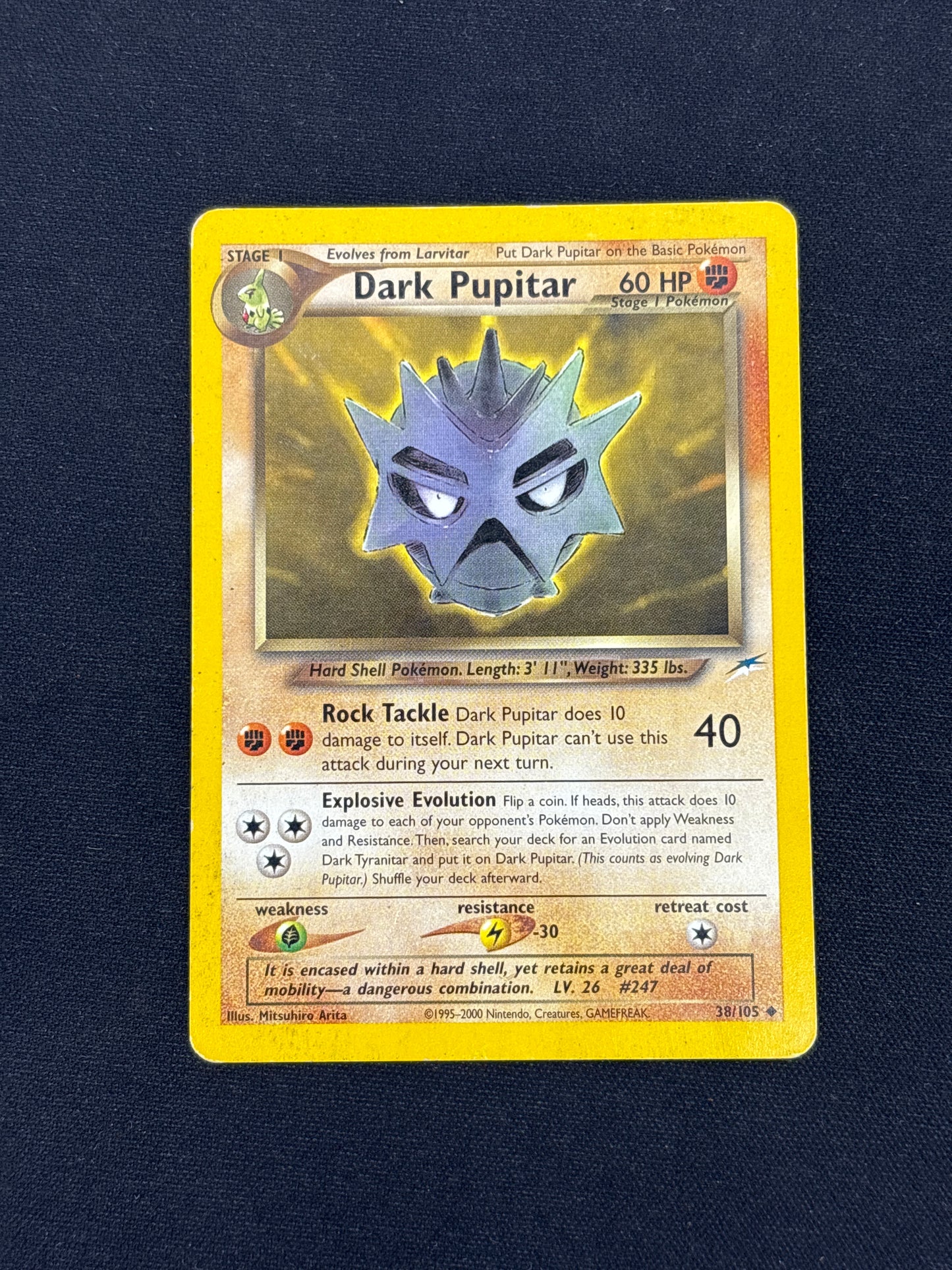Auction Lot 196: Dark Pupitar Neo Destiny Card Conditions Vary