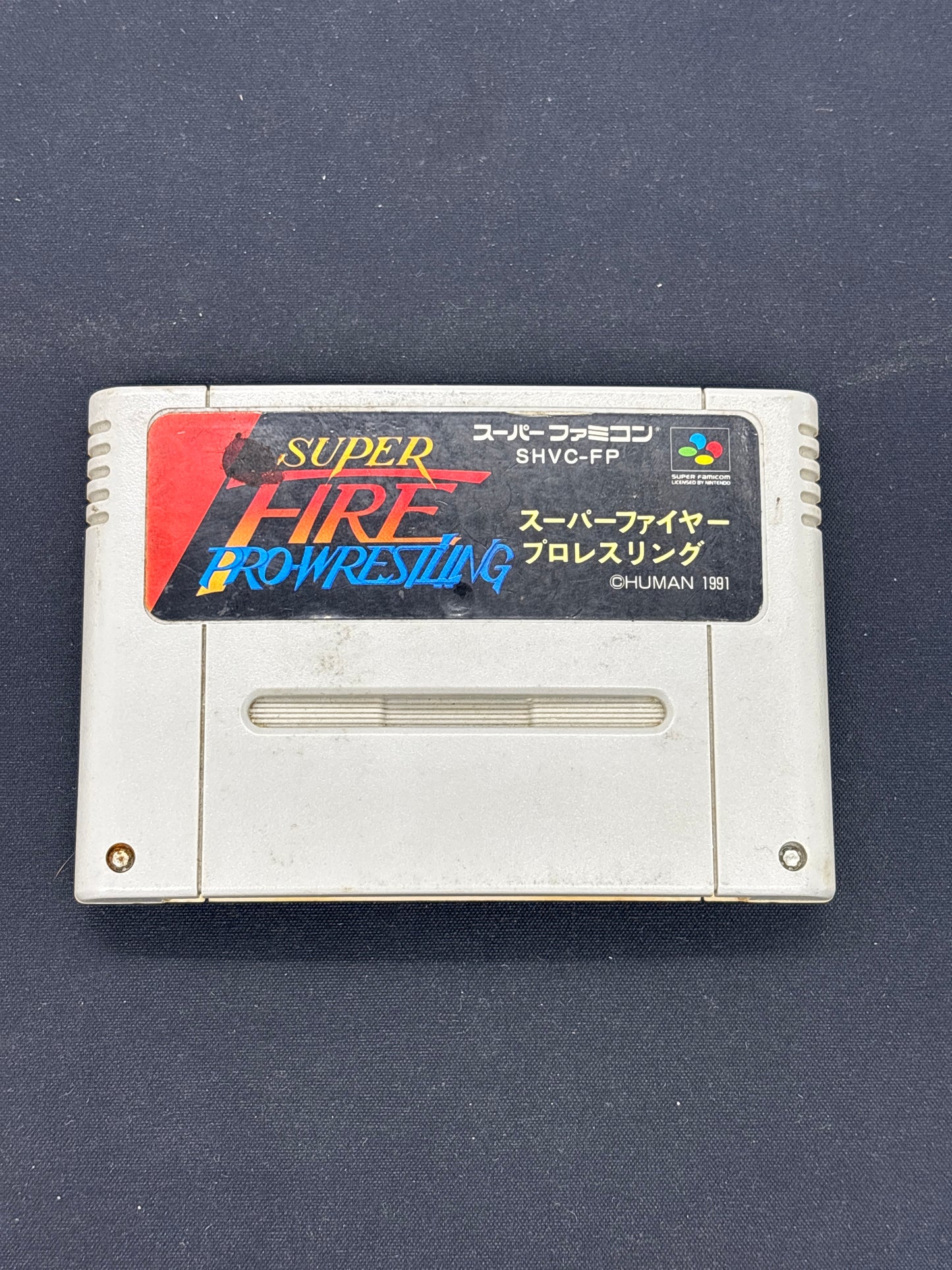 Auction Lot 118: Super Fire Prowrestling Video Game Super Famicom Loose