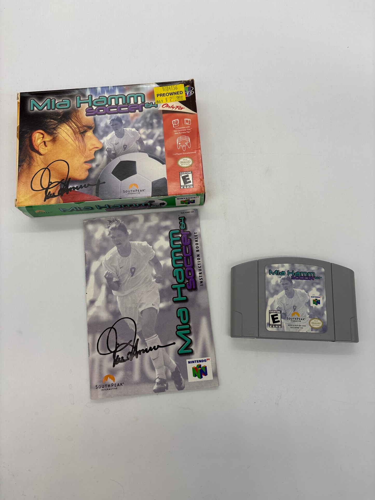 Auction Lot 154: Nintendo N64 MIA Hamm Soccer CIB