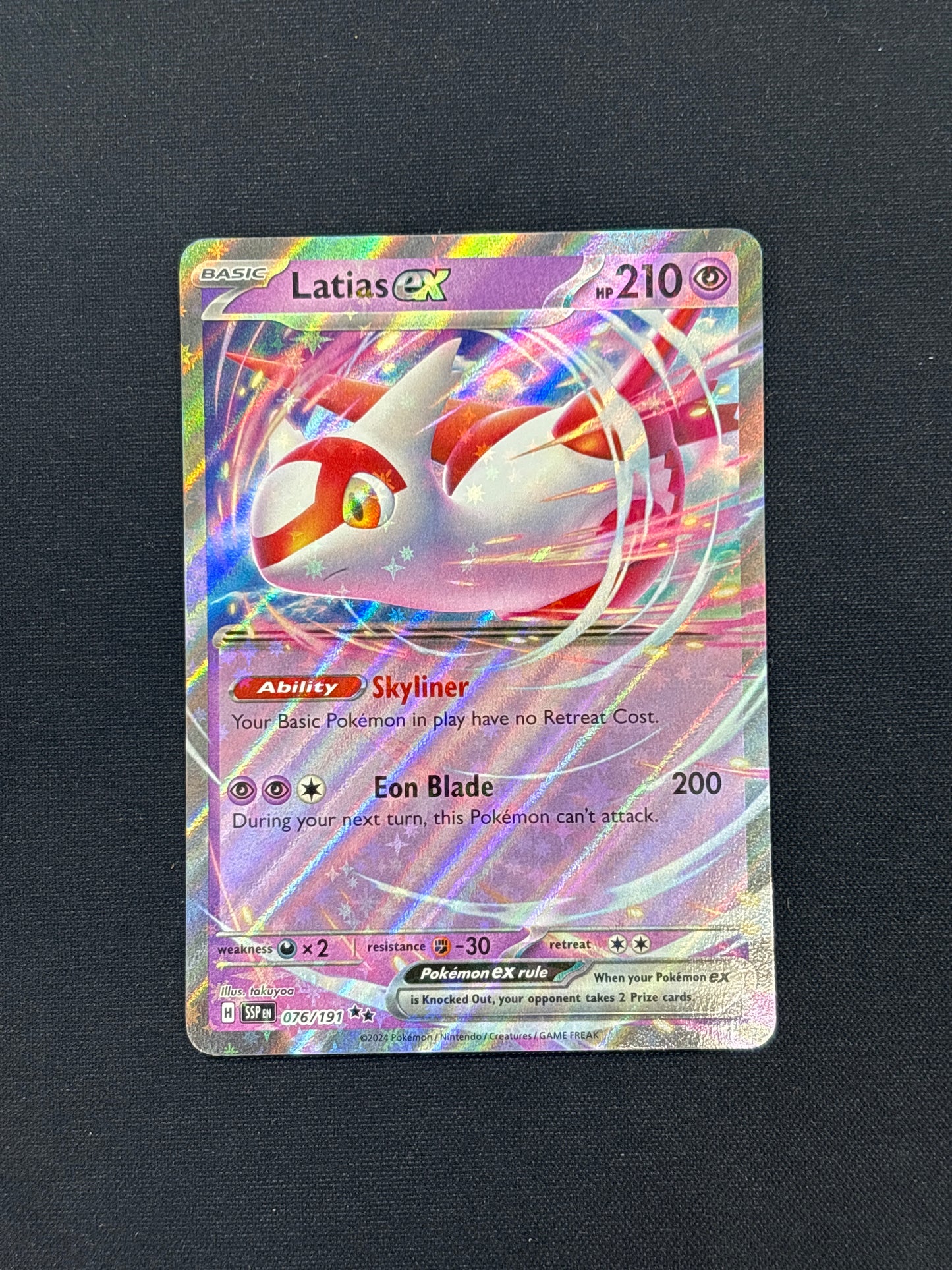 Auction Lot 181: Pokemon Latias EX Card Conditions Vary