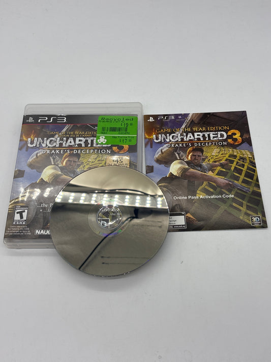 Auction Lot 31: Uncharted 3 Game of the Year Edition Video Game PlayStation 3 CIB