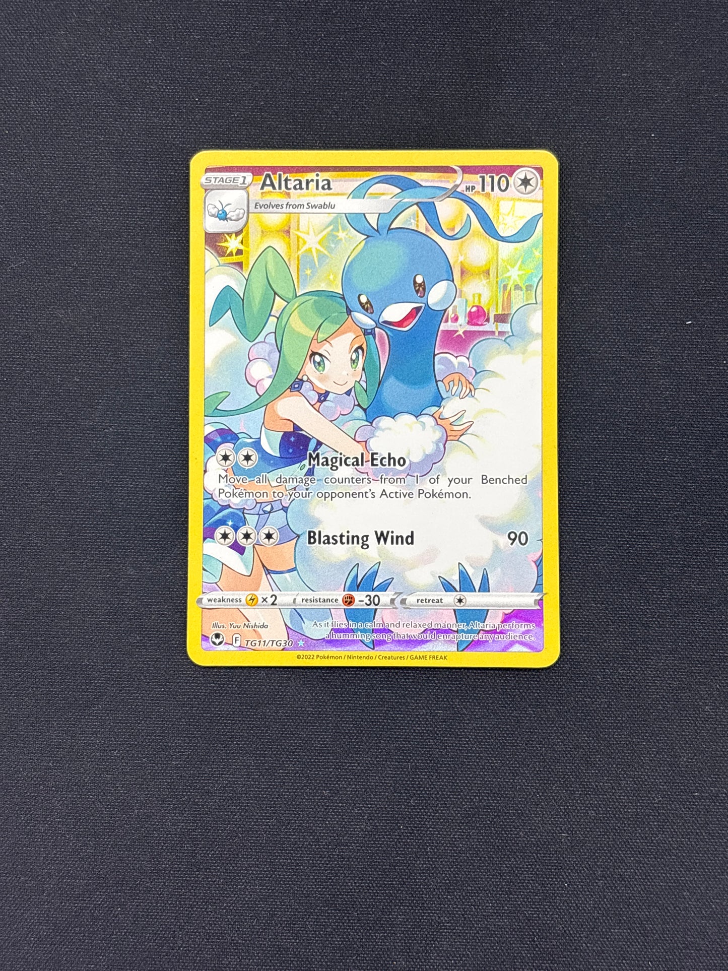 Auction Lot 256: Pokemon Altaria Trainer Gallery Full Art Card Conditions Vary