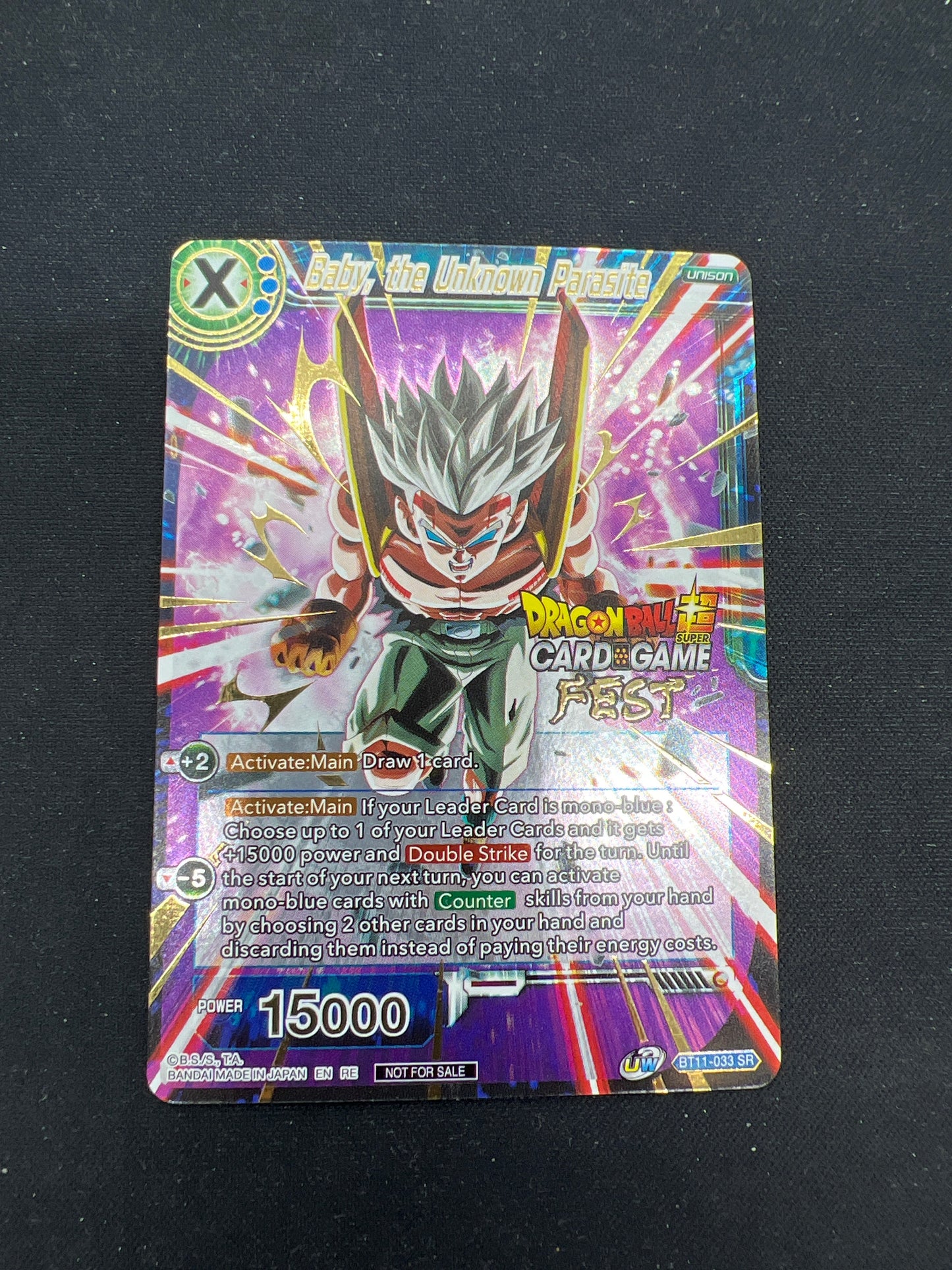 Auction Lot 293: Dragonball Super Card Game Baby, The Unknown Parasite Conditions Vary