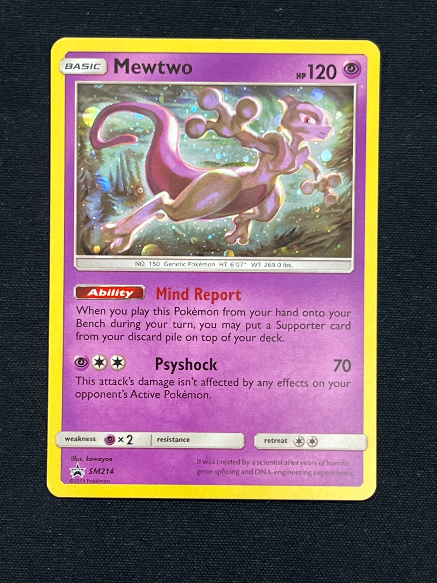 Auction Lot 471: Pokemon Cards Mewtwo SM214 Holo Promo Conditions Vary