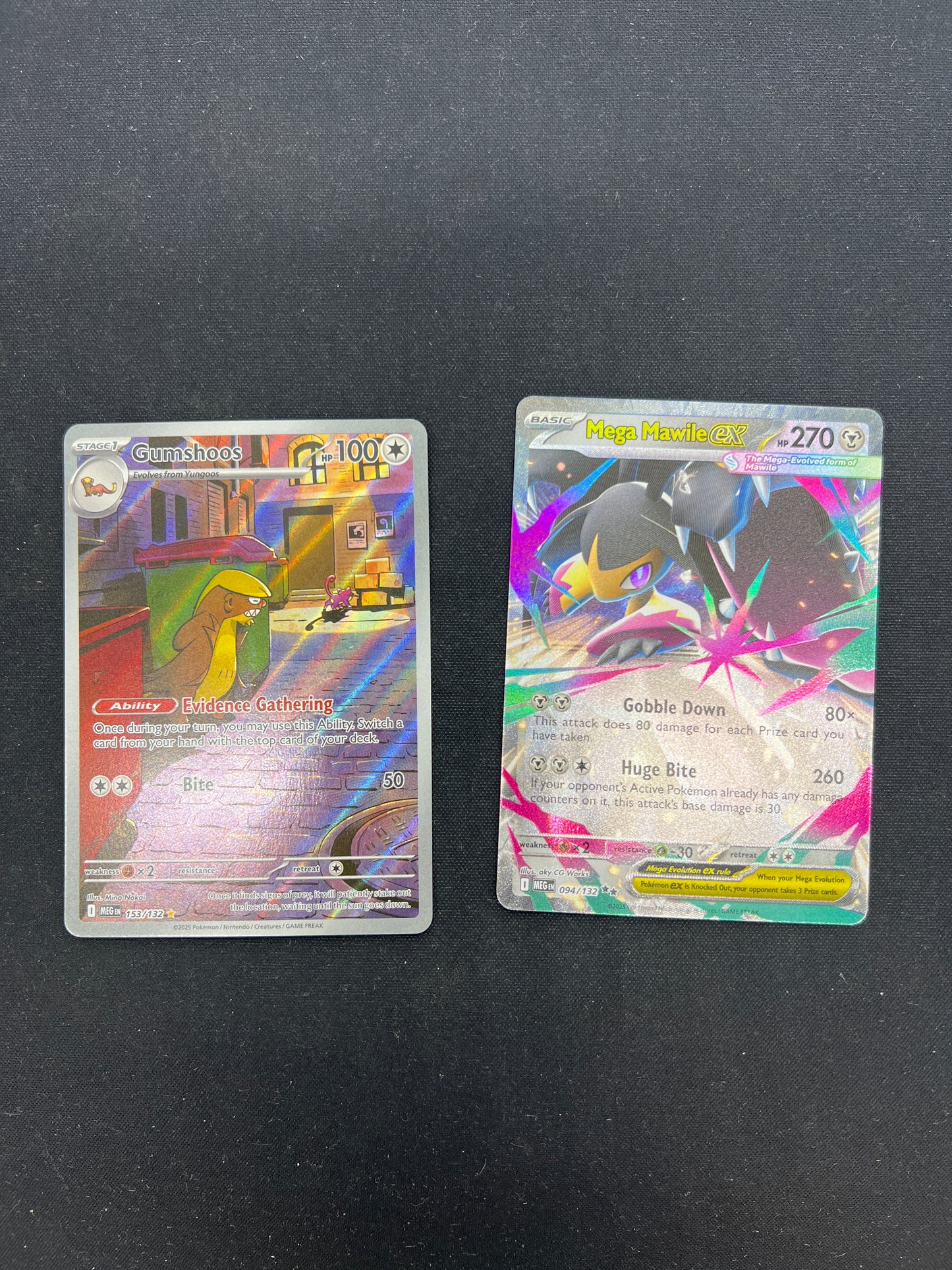Auction Lot 33: Pokemon Cards Gumshoos Mega Mawile EX Lot of 2 Conditions Vary
