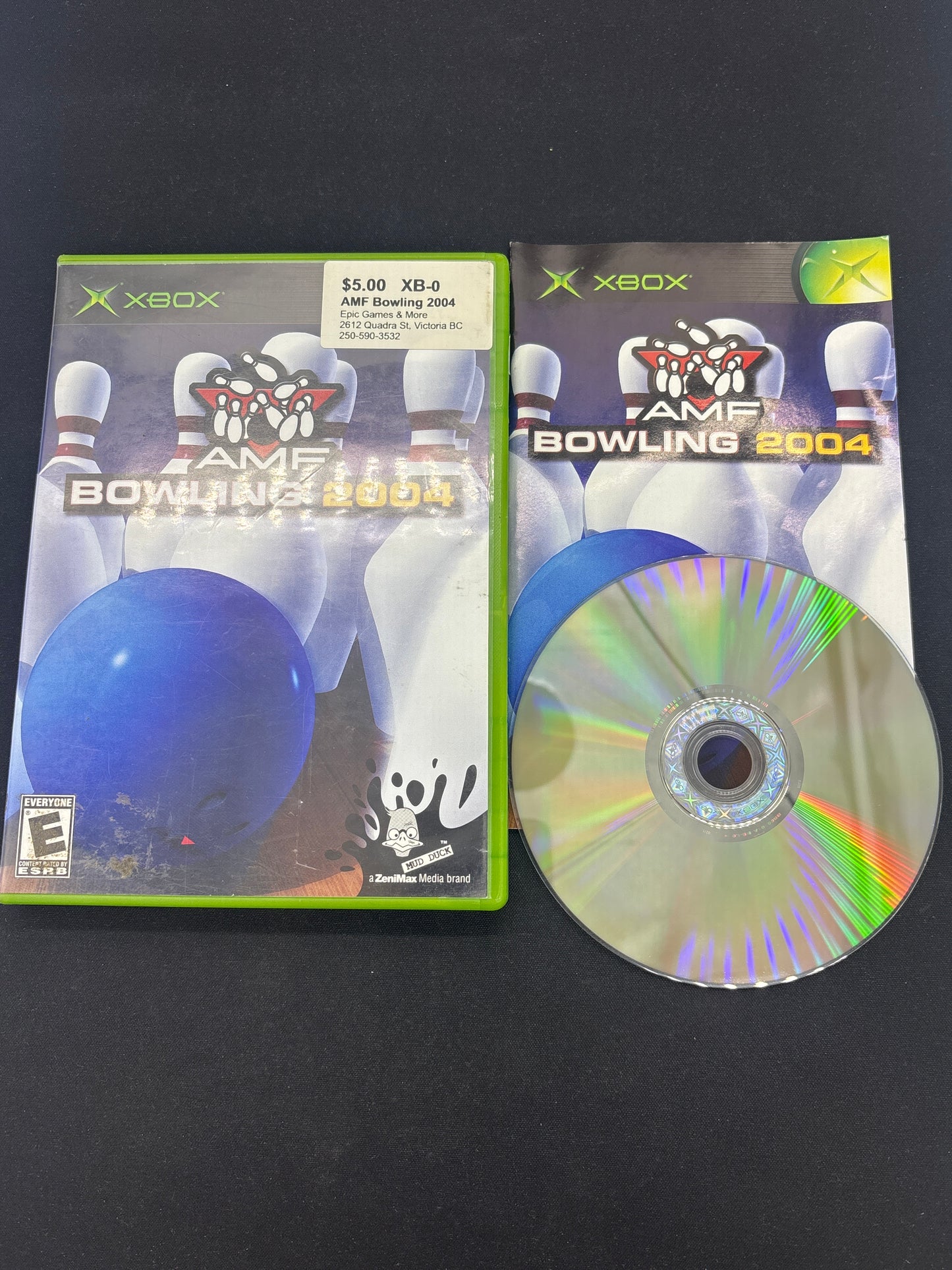 Auction Lot 140: XBOX Video Game AMF Bowling 2004 CIB