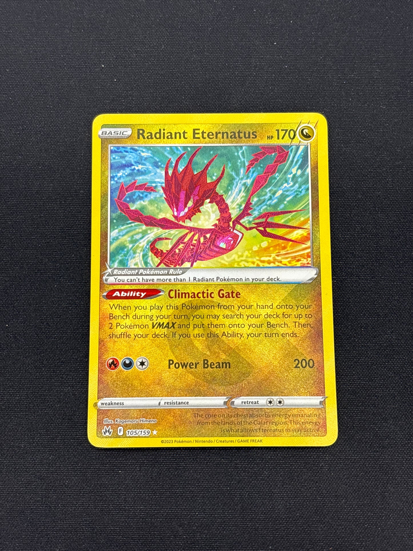 Auction Lot 163: Pokemon Card Radiant Eternatus Crown Zenith Conditions Vary
