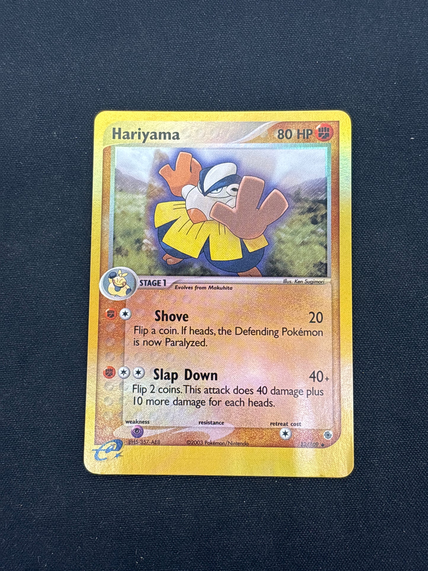 Auction Lot 262: Pokemon Cards EX Ruby Sapphire Hariyama Reverse Foil Condition Vary