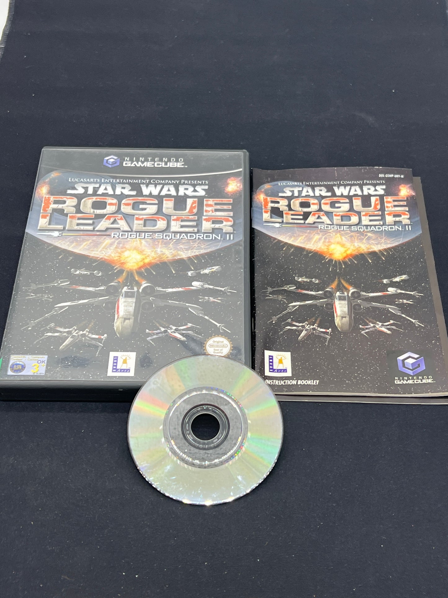 Auction Lot 81: Nintendo Gamecube Video Game Star Wars Rogue Leader CIB