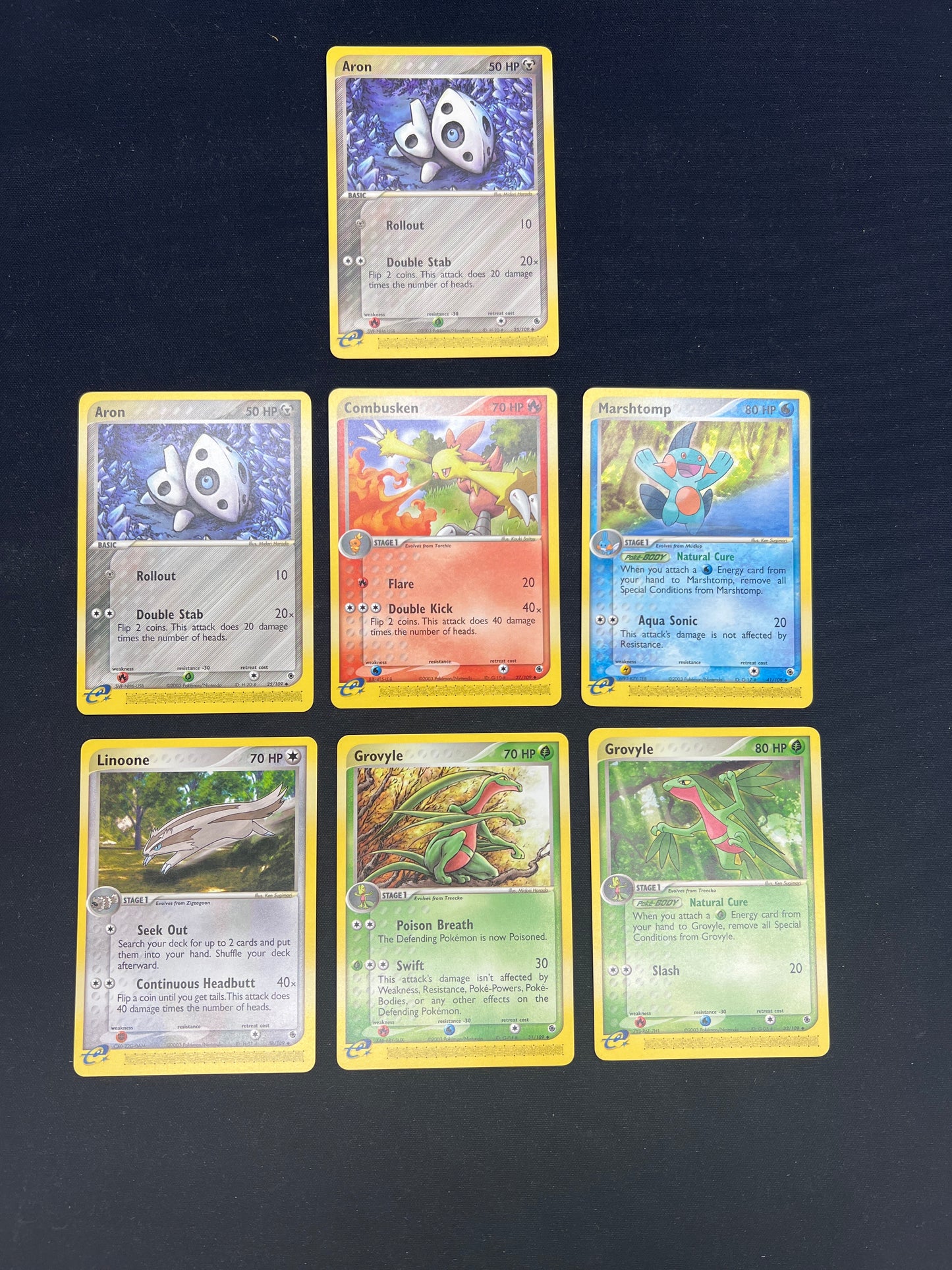 Auction Lot 230: Pokemon Cards Assorted Lot of 7 Mid Era Commons Uncommons Conditions Vary