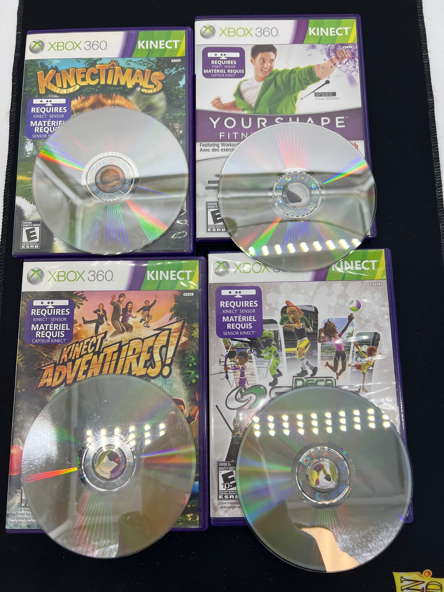 Auction Lot 185: XBOX 360 Lot of 4 Assorted Kinect Games CIB