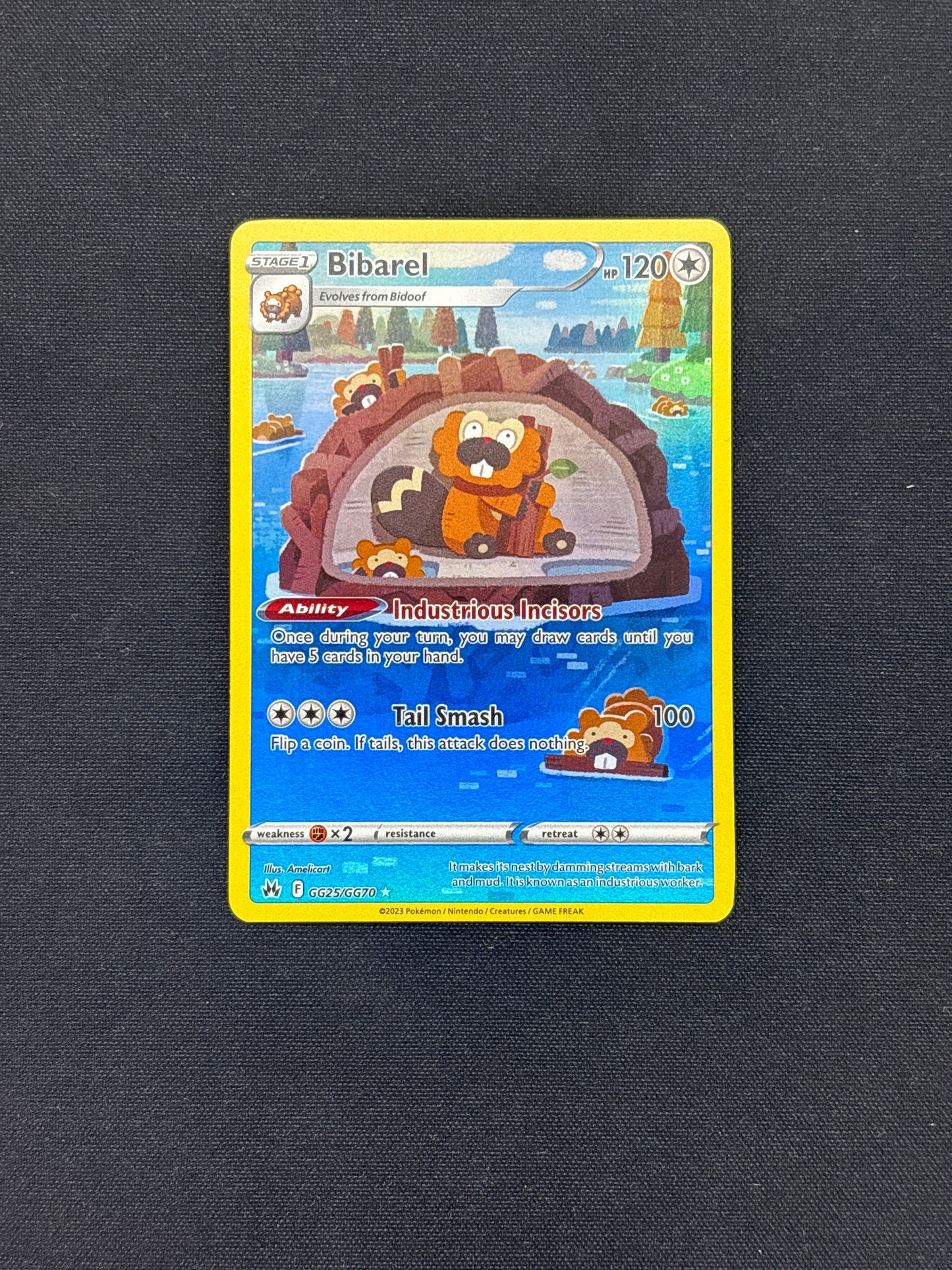 Auction Lot 255: Pokemon Bibarel GG25 Crown Zenith Card Conditions Vary