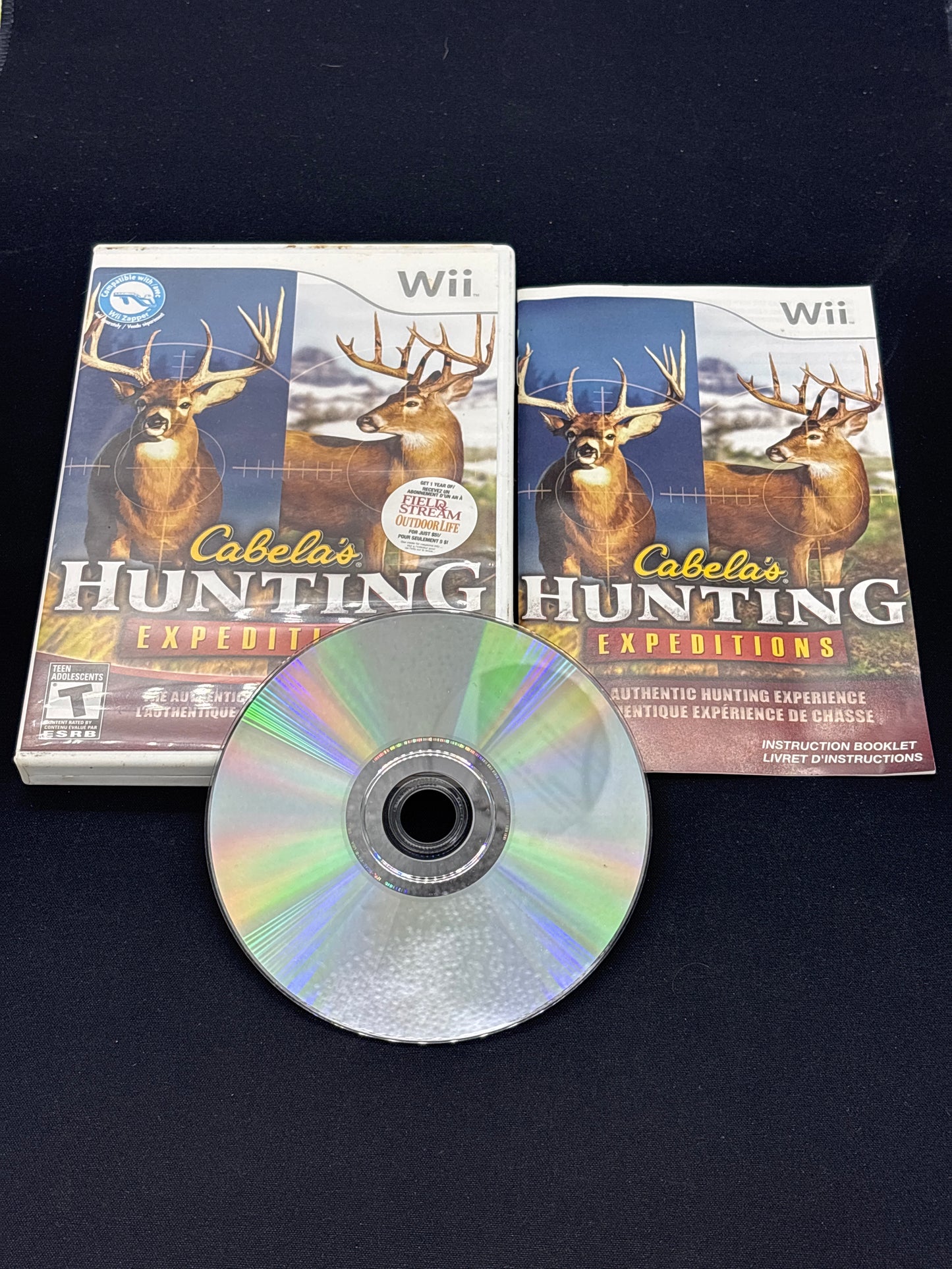 Auction Lot 153: WII Nintendo Cabela's Hunting Expeditions with Case & Disc