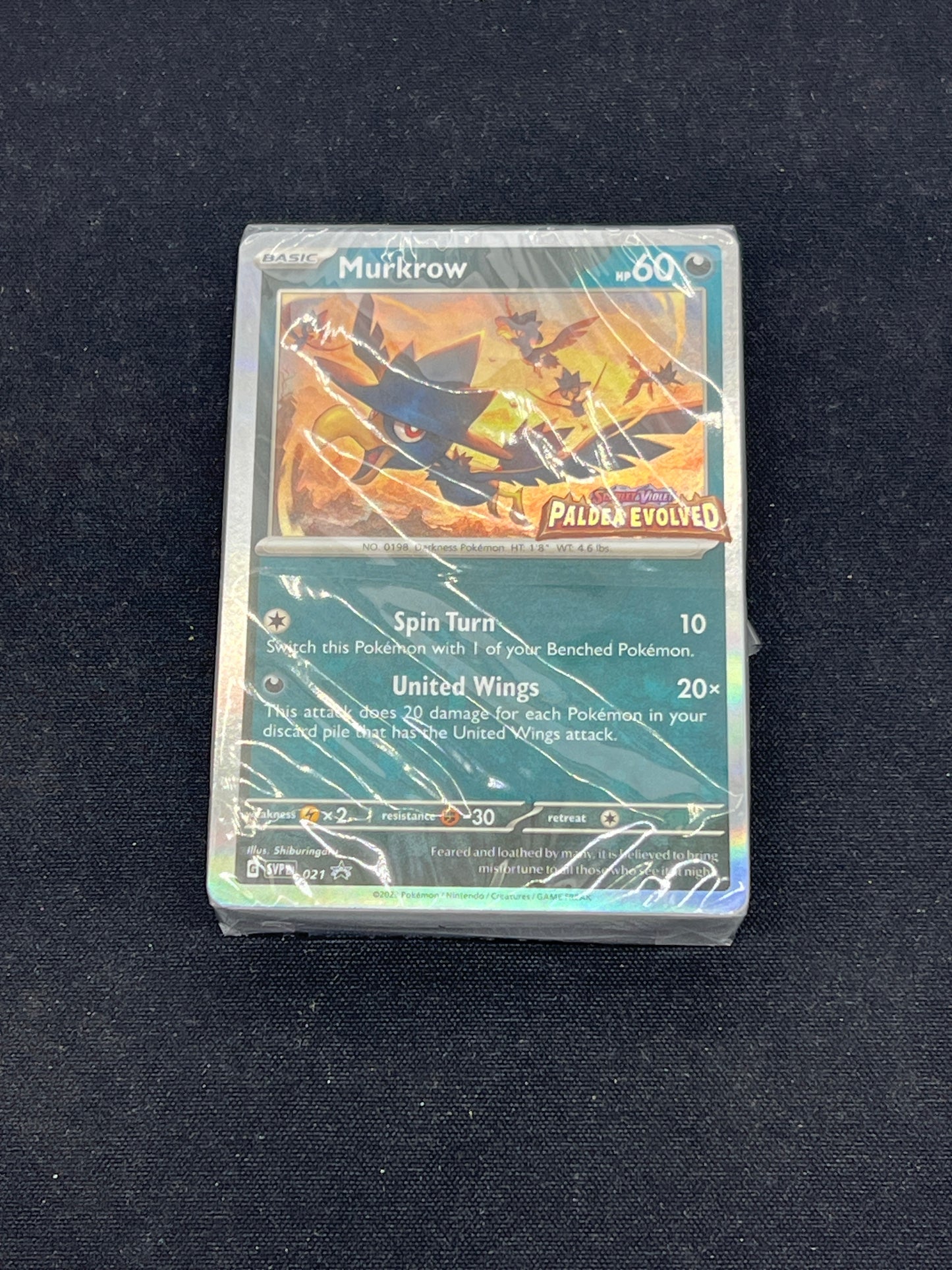 Auction Lot 122: Pokemon Cards Paldea Evolved Build and Battle Stamped Deck Murkrow Sealed