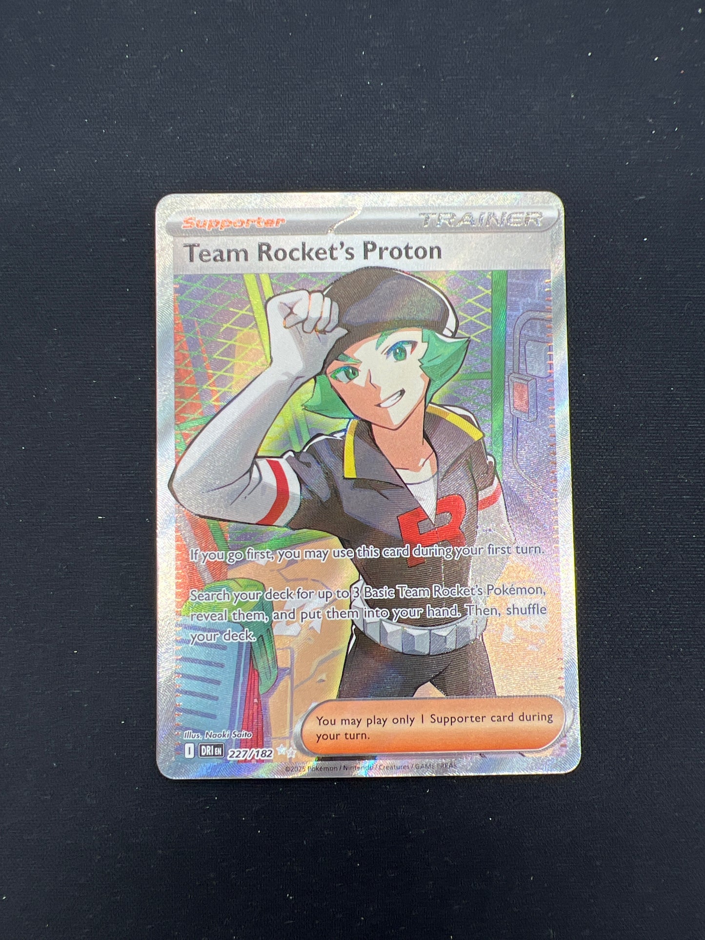 Auction Lot 220: Pokemon Cards Team Rocket's Proton Full Art Conditions Vary
