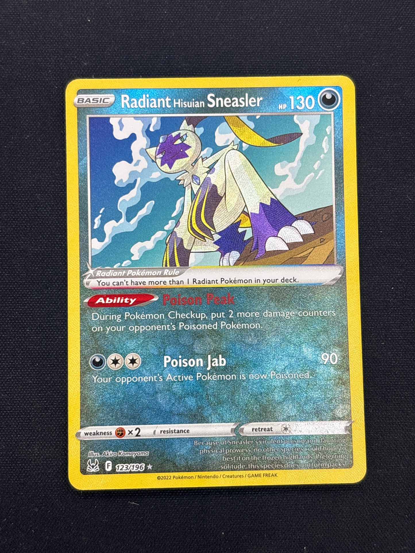 Auction Lot 224: Radiant Hisuian Sneasler Card Conditions Vary