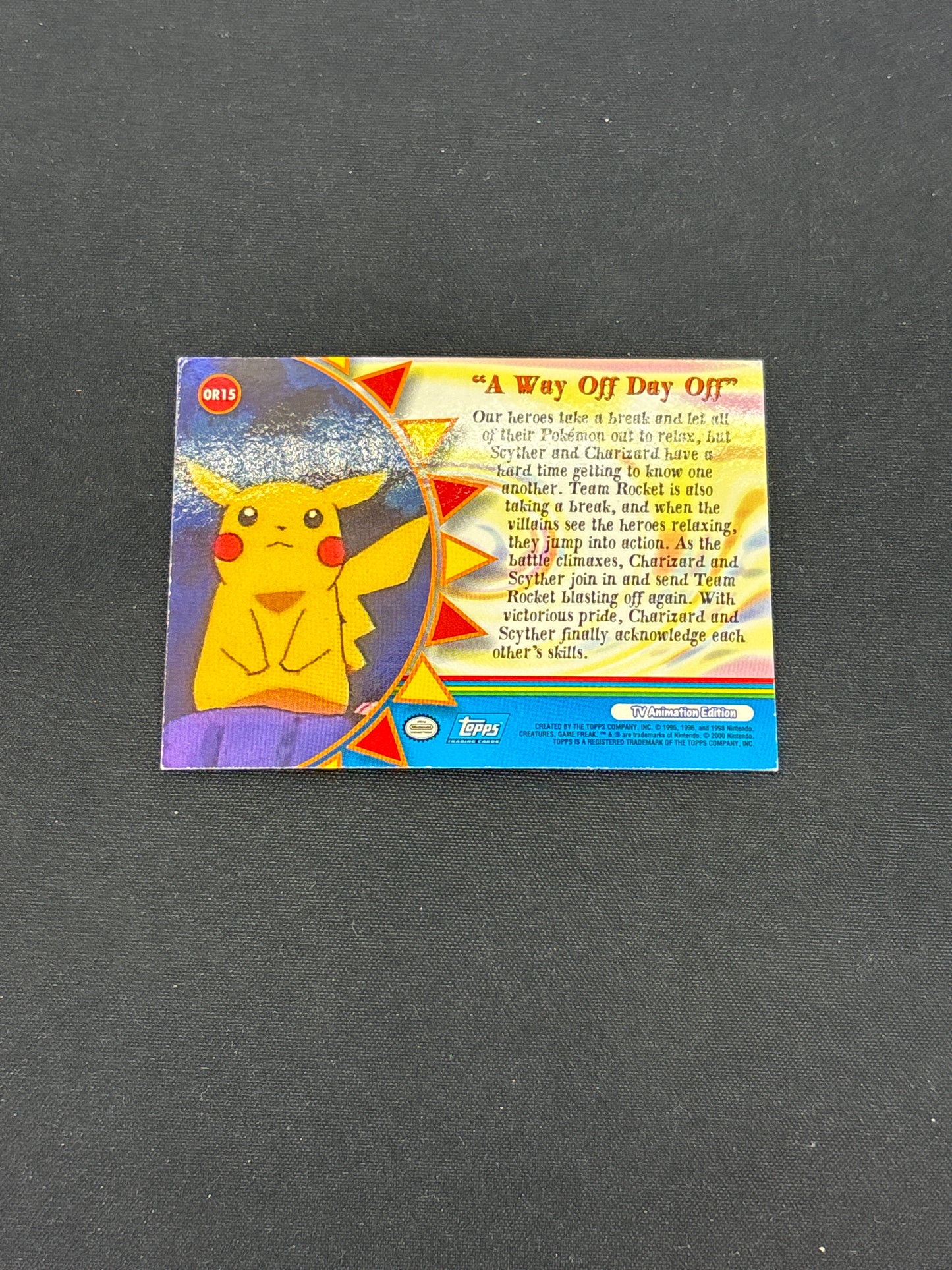 Auction Lot 486: Pokemon Topps Cards A Way Off Day Off Condition Vary