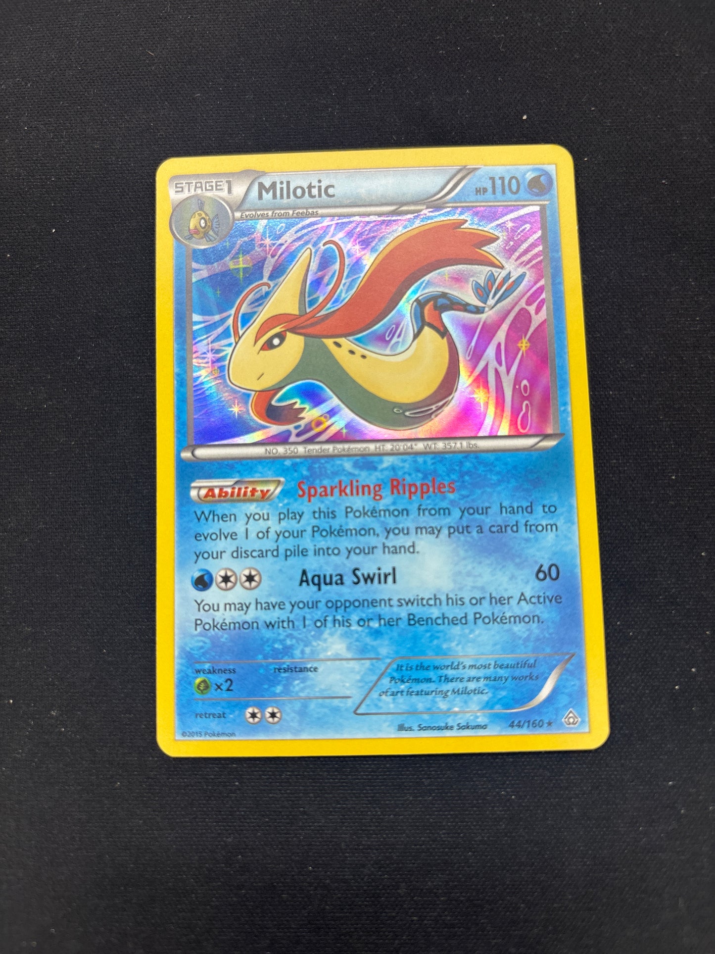 Auction Lot 242: Pokemon Card Milotic Holo Card Lot 2 Conditions Vary