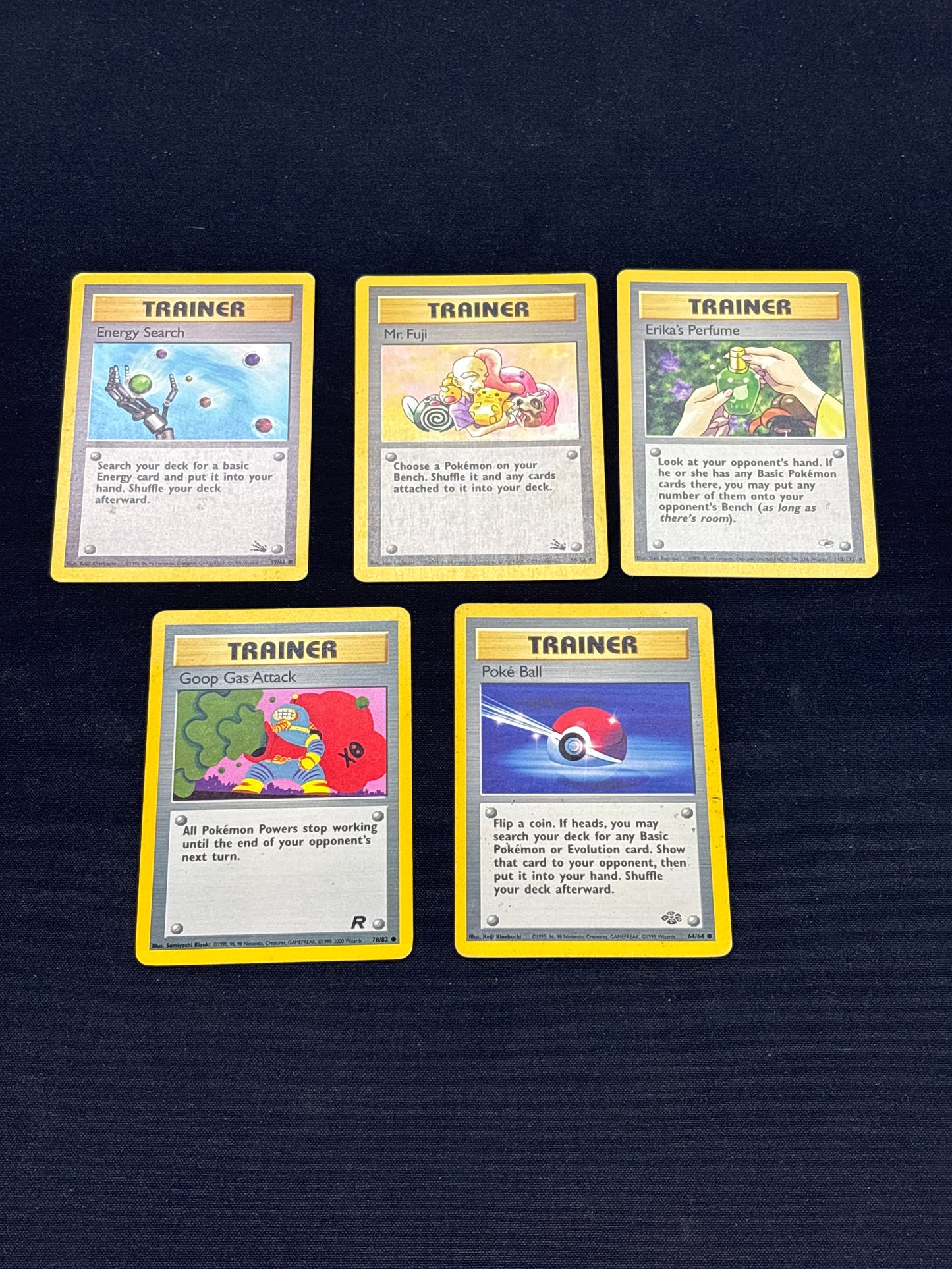 Auction Lot 39: Pokemon WOTC Trainer Card Lot Conditions Vary