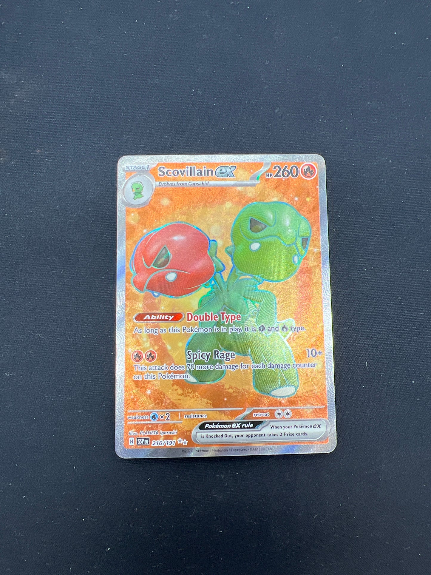 Auction Lot 32: Pokemon Cards Scovillain EX Full Art Conditions Vary