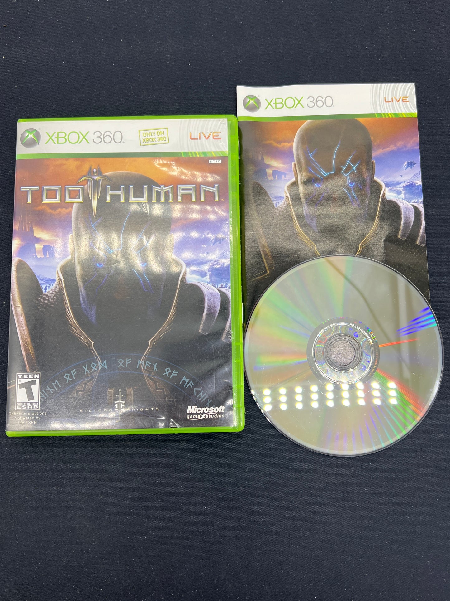 Auction Lot 182: XBOX 360 Video Game Too Human CIB