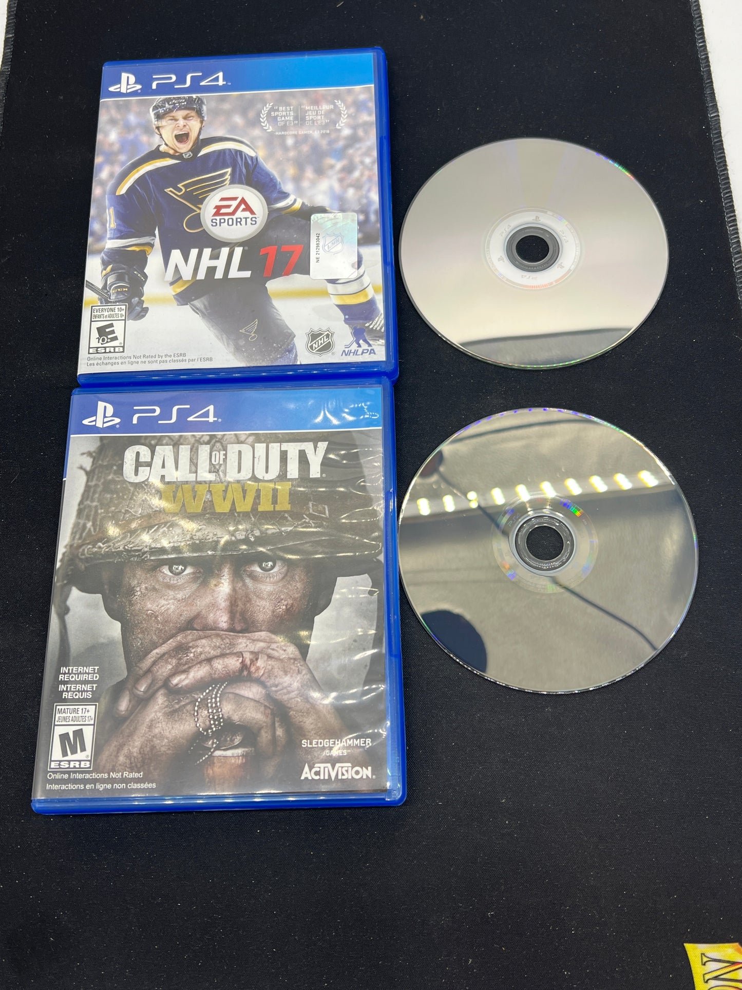 Auction Lot 271: Playstation 4 Video Games Lot of 2 NHL 17 Call of Duty WWII CIB
