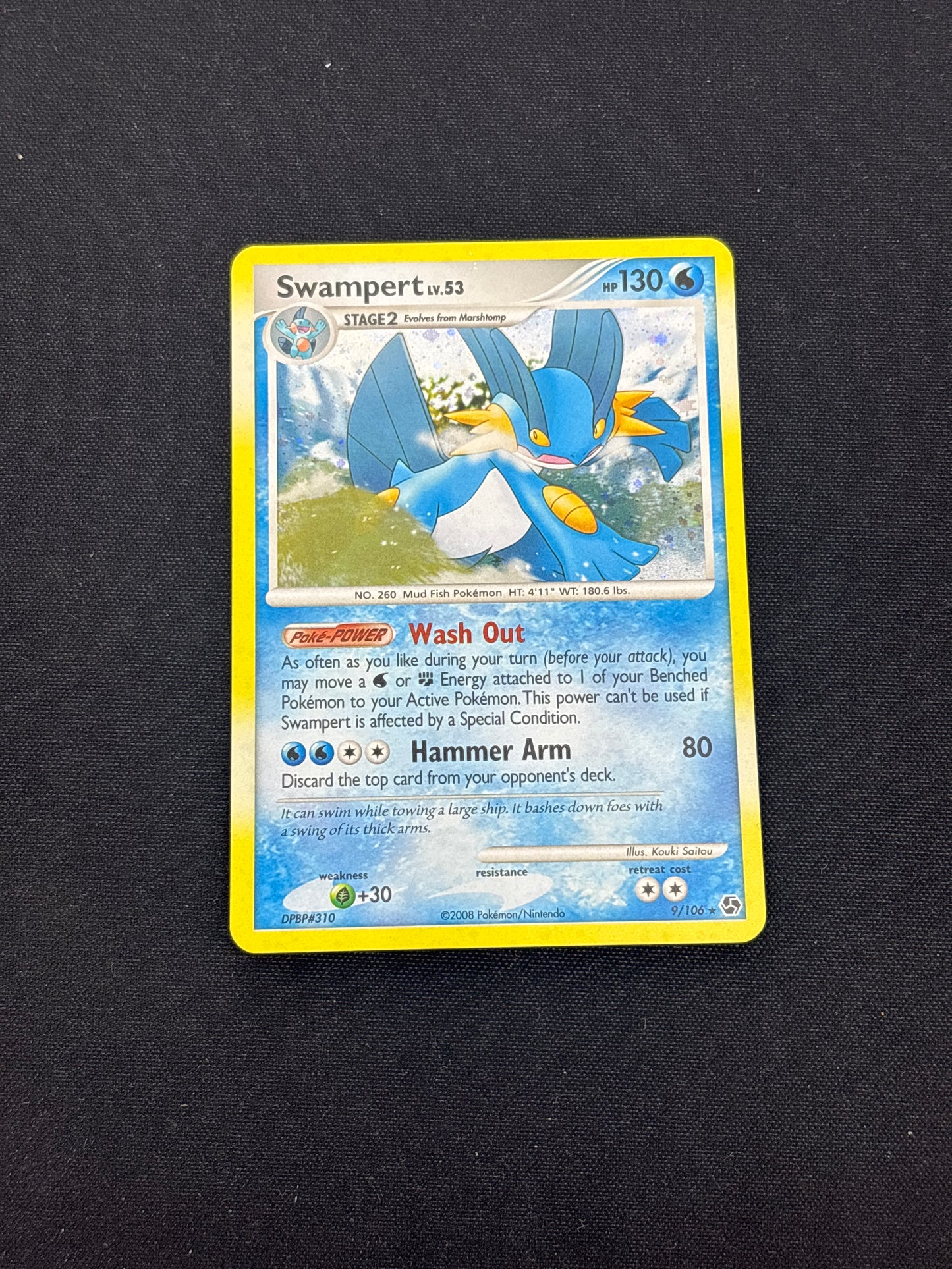 Auction Lot 436: Pokemon Cards Swampert Holo Condition Vary