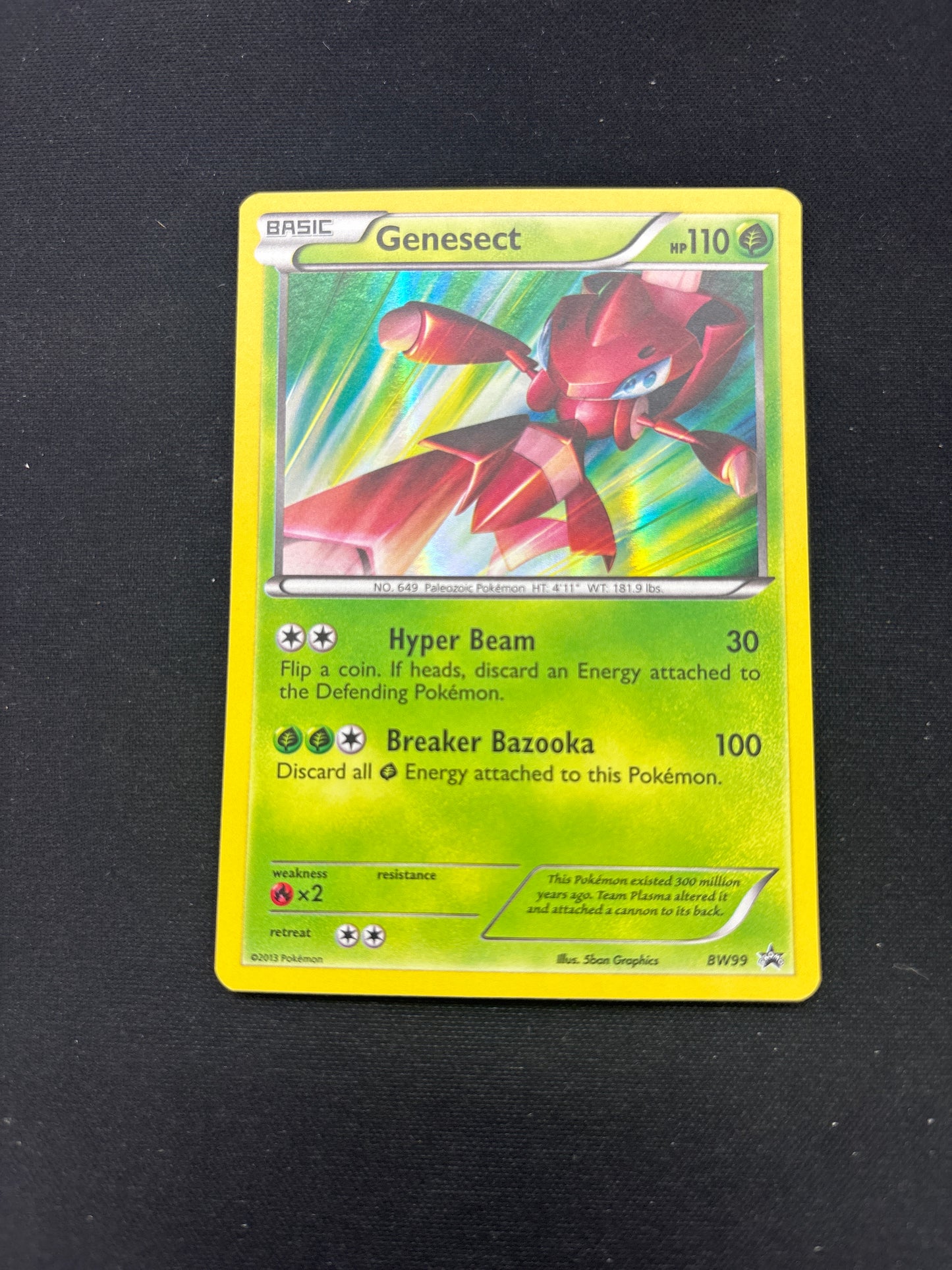 Auction Lot 245: Pokemon Card Genesect Holo Promo Card Condition Vary