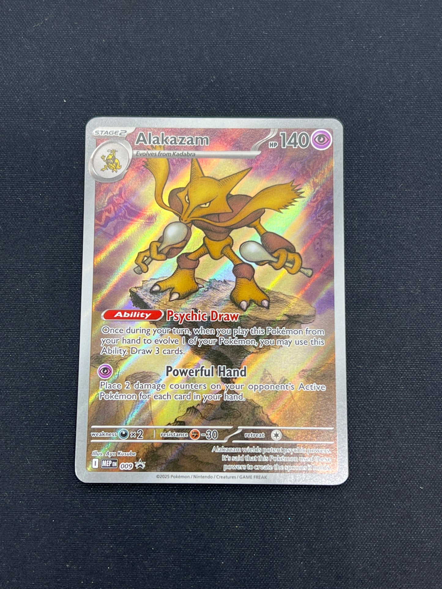Auction Lot 217: Pokemon Cards Alakazam Mega Evolutions ETB Promo Condition Vary