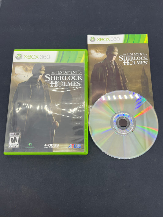 Auction Lot 143: XBOX 360 Video Game The Testament of Sherlock Holmes CIB